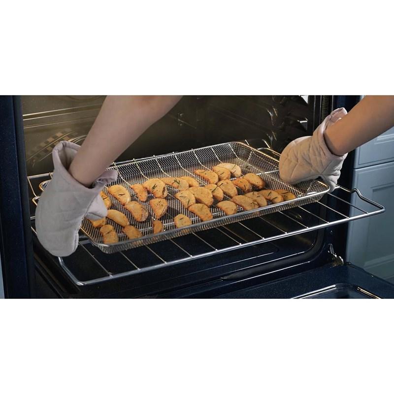 Open Box Samsung NE63T8711SS 30-Inch Wide 6.3 cu ft Slide-In Electric Range with Air Fry - Perfect for Modern Kitchens & Family Cooking