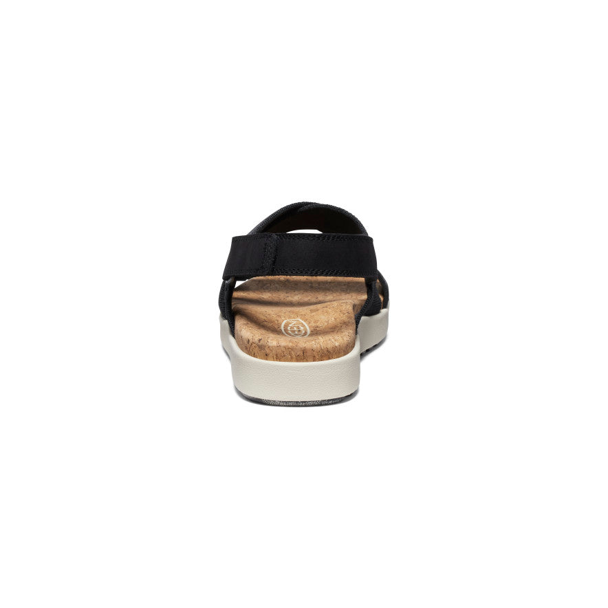 Women's Elle Criss Cross Sandals - Black/Birch | Comfortable Summer Casual Shoes for Beach, Vacation & Everyday Wear