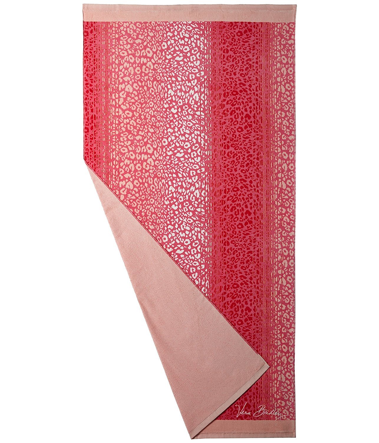 Vera Bradley Women's Beach Towel - Camocat Pink, One Size, Soft & Absorbent Quick-Dry Towel for Pool, Beach, Yoga & Travel