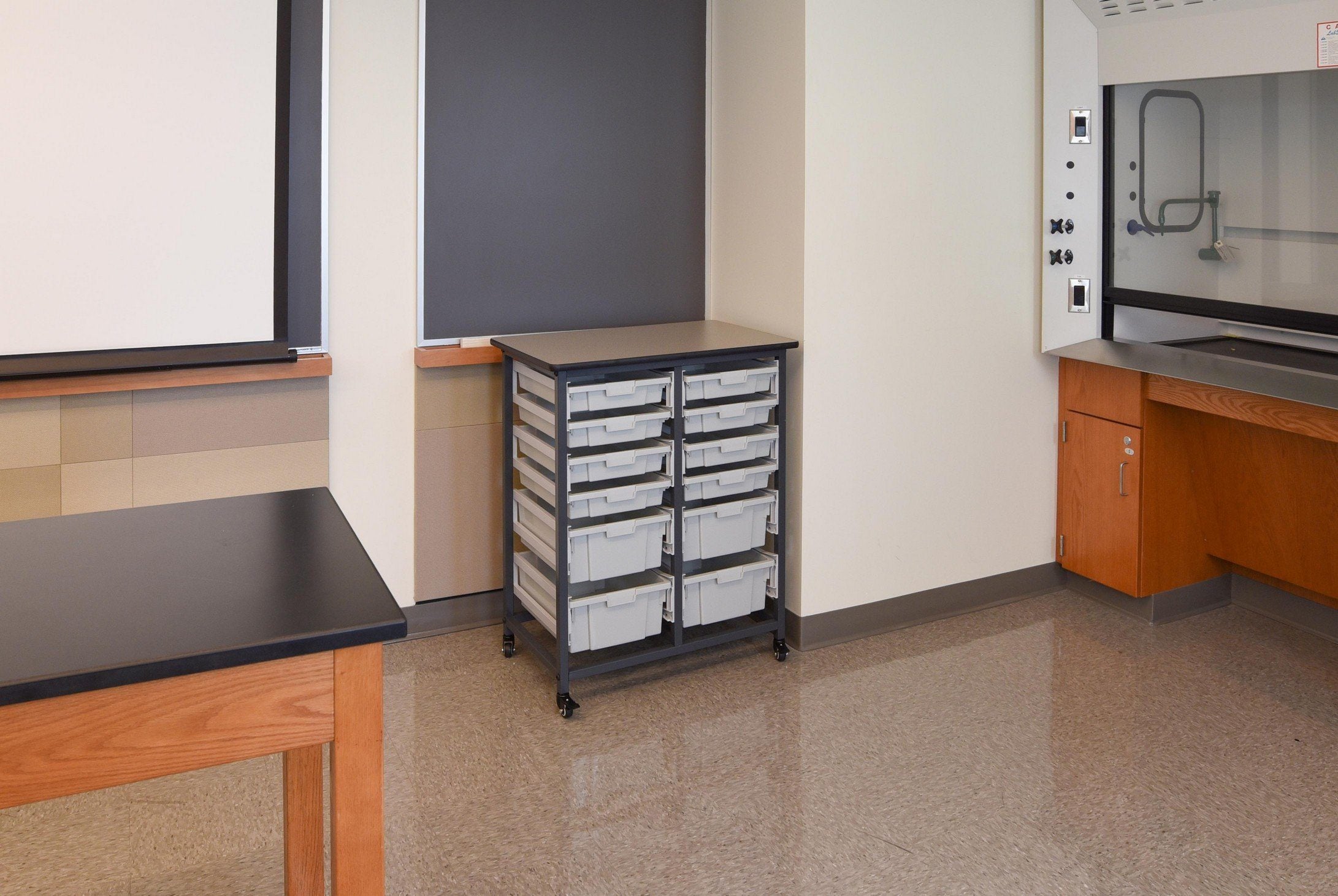 Luxor MBS DR 8S4L Mobile Bin System - Double Row Storage Solution for Warehouse Organization & Industrial Shelving