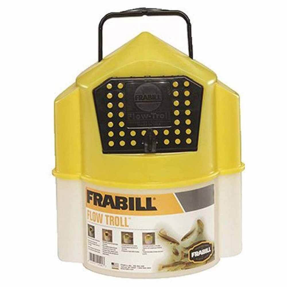 Plano Flow Troll 6 Qt Bait Bucket - Leak-Proof Fishing Bait Container with Aerator for Live Bait - Perfect for Freshwater & Saltwater Fishing, Kayak Fishing, and Boat Trips