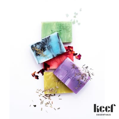 KEEF Bulgarian Lavender Soap Bar - Moisturizing Soap for Dry & Mature Skin with Lavender Essential Oil, Avocado Oil, Coconut Oil & Jojoba Oil - Perfect for Relaxing Bath, Spa Day & Sensitive Skin Care