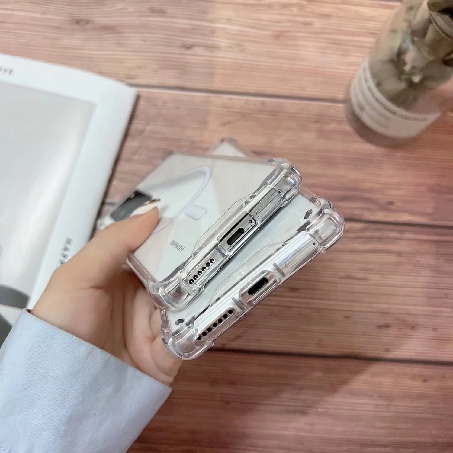 Magnetic Phone Case for Huawei P30 - Slim Fit Clear TPU Cover with MagSafe Compatibility | Shockproof & Anti-Yellow Design for Daily Protection (Perfect for Work, Travel & Outdoor Activities)