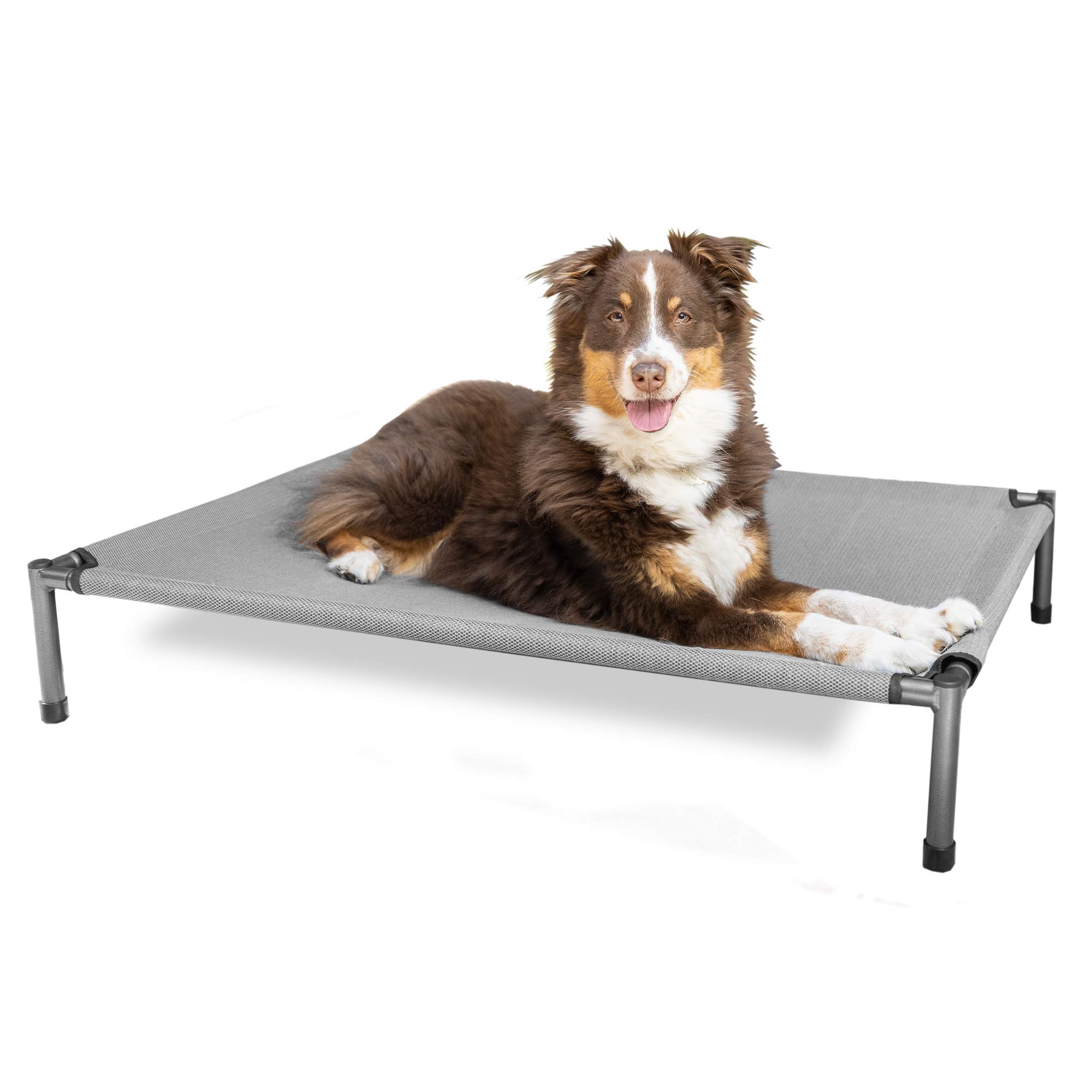 Hyper Pet Raised Rest Deluxe Elevated Dog Bed - Breathable Mesh Cooling Pet Cot for Indoor & Outdoor Use - Multiple Sizes (Small, Medium, Large) - Perfect for Camping, Patio, and Home Comfort