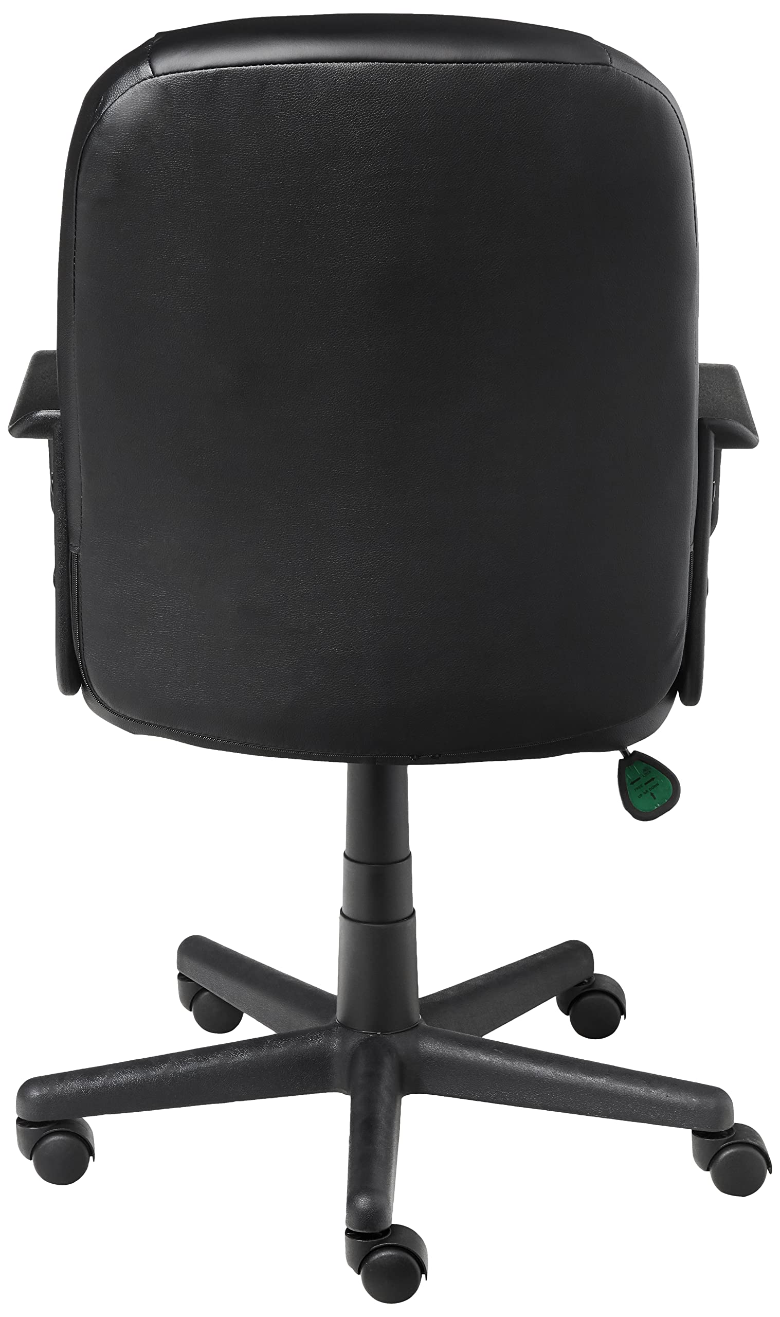 Office Star EC Series Executive Bonded Leather Adjustable Office Chair with Built-in Lumbar Support & Tilt Control - Ergonomic Desk Chair for Home Office, Computer Work & Conference Rooms (Black)