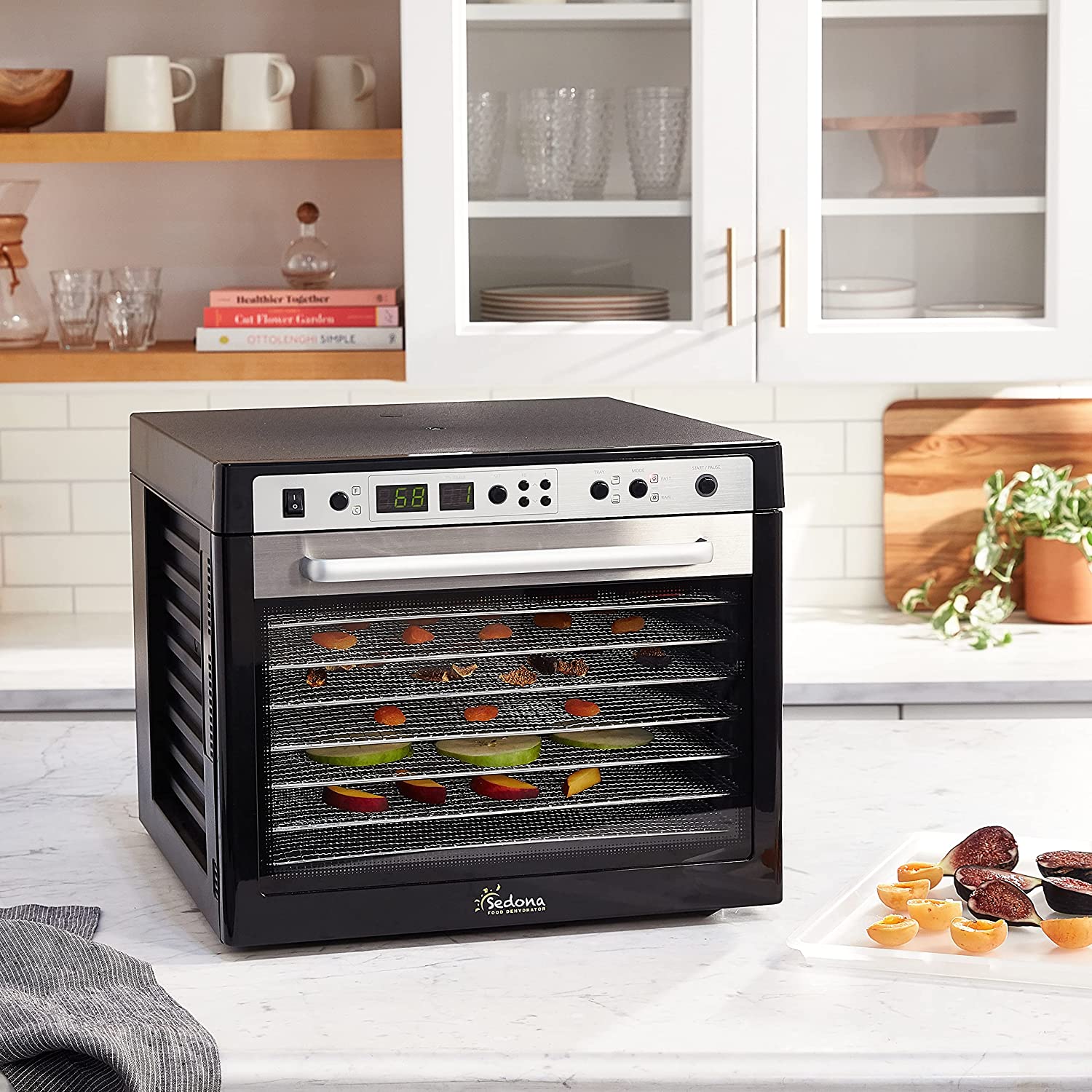 Sedona® Combo Food Dehydrator with 9 Stainless Steel Trays - Perfect for Drying Fruits, Vegetables, Jerky & Herbs at Home | Commercial-Grade Food Preservation & Healthy Snacks Maker