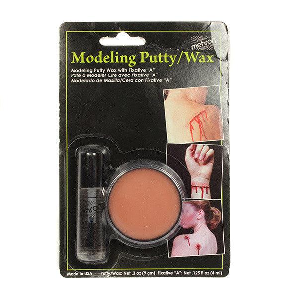Mehron Professional Makeup Putty & Wax with Fixative - Ideal for Special FX, Prosthetics & Costume Makeup - Long-Lasting & Easy to Apply