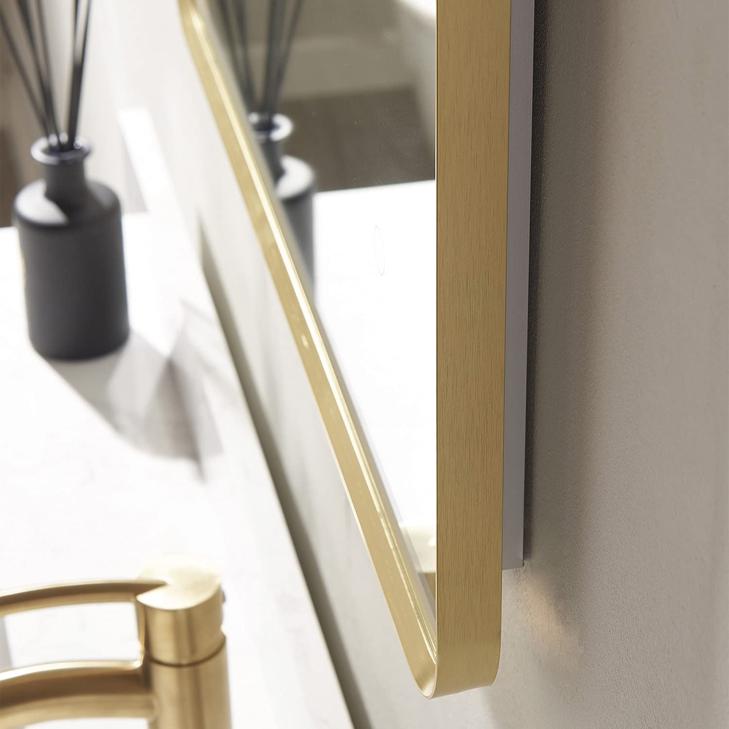 Vinnova Piceno 24 Inch Rectangle LED Bathroom Mirror with Adjustable Lighting - Perfect for Makeup, Shaving & Modern Vanity Decor