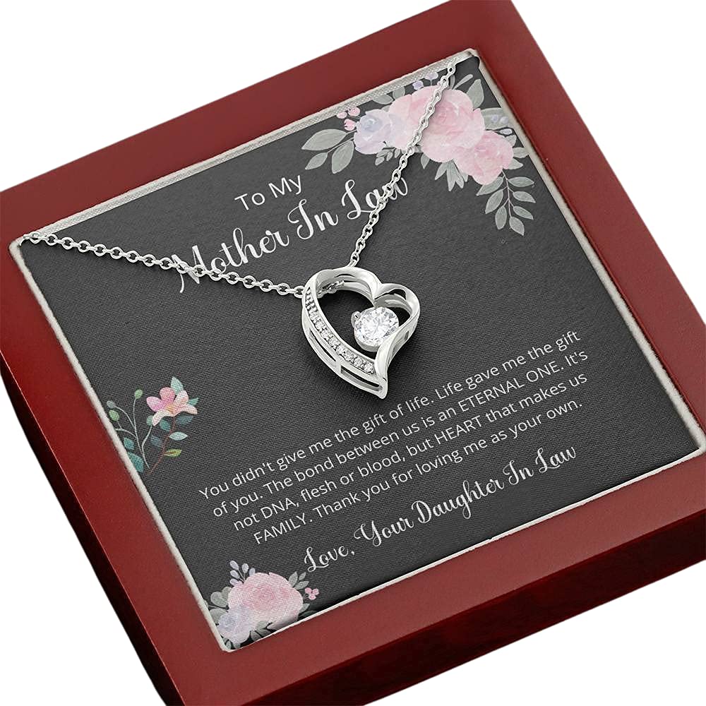 Forever Love Necklace - Heartfelt Gift for Mother-in-Law, Mom & Mother of the Groom | Elegant Jewelry for Mother's Day, Weddings & Special Occasions