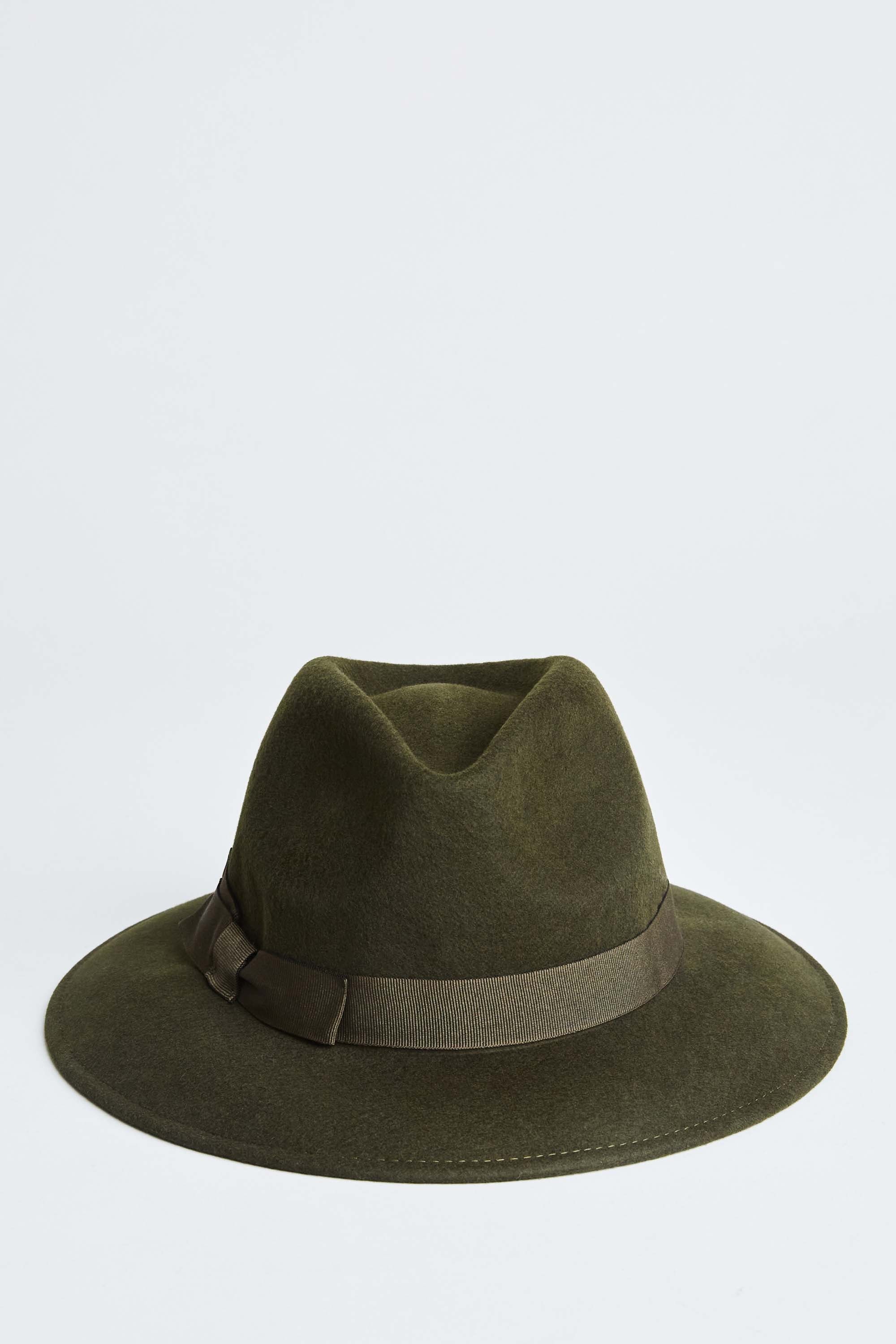 Stylish Wool Fedora Hat for Men & Women - Classic Olive Green A905E404 - Perfect for Outdoor Adventures, Casual Wear & Fashion Events