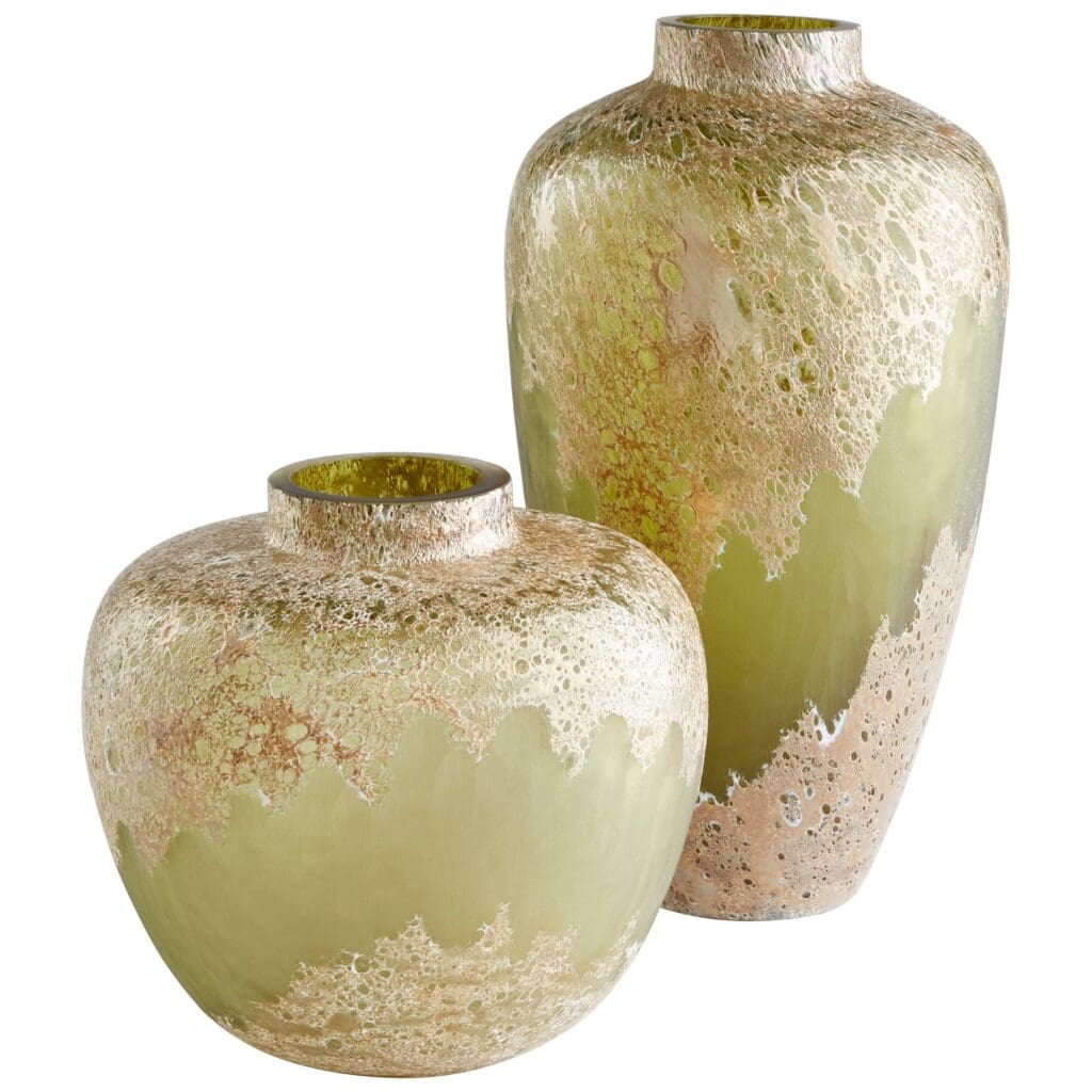 Cyan Design 10845 Alkali Vase - Forest Stone Finish, Medium Size for Home Decor, Wedding Centerpiece, and Tabletop Display