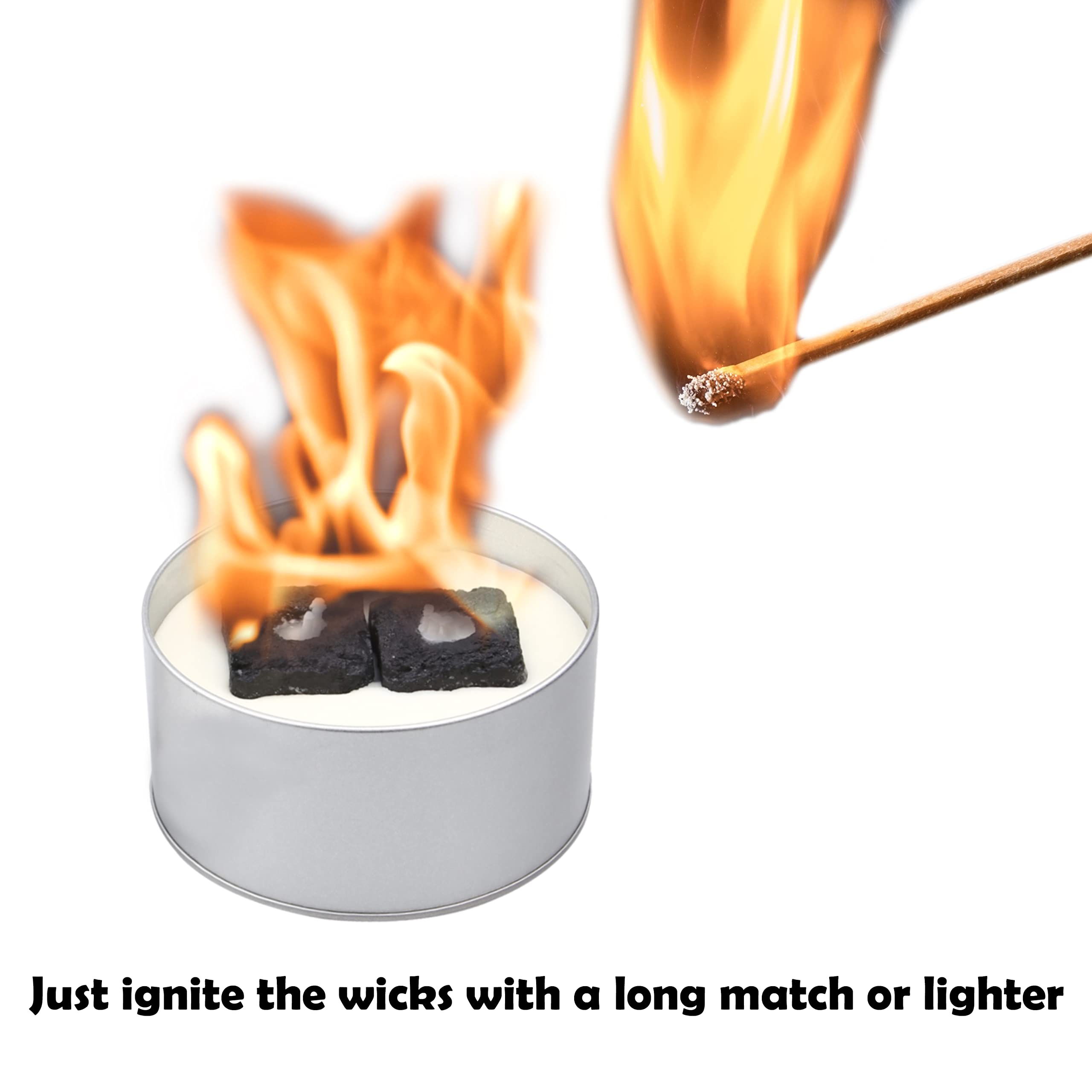 2 Pack Portable Campfire - Lightweight Fire Pit for Smores & Outdoor Cooking | 3-5 Hour Burn Time, No Embers, Easy Cleanup | Perfect for Camping, Backyard, Beach & Picnic Gifts | Compact & Convenient Travel Fire Pit Set