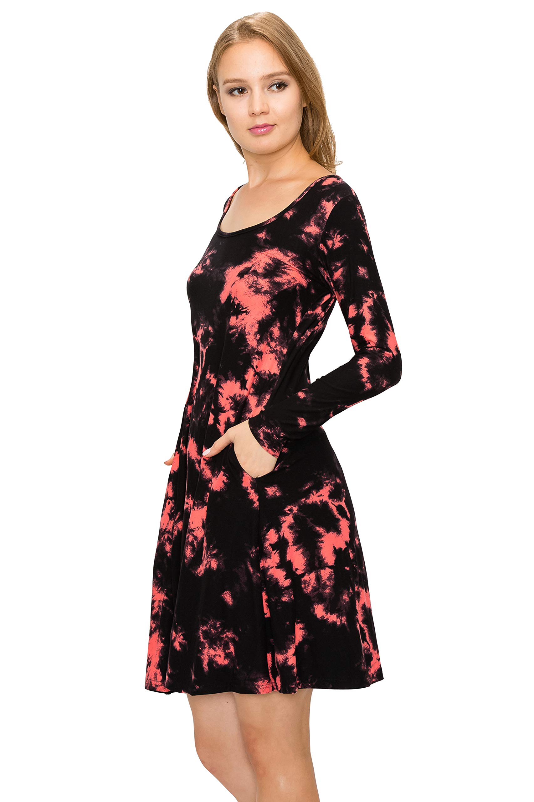 ALWAYS Women's Summer Tunic Dress - Sleeveless/Short Sleeve/Long Sleeve Casual Swing Dress for Beach, Vacation & Everyday Wear | Flowy Comfort Fit