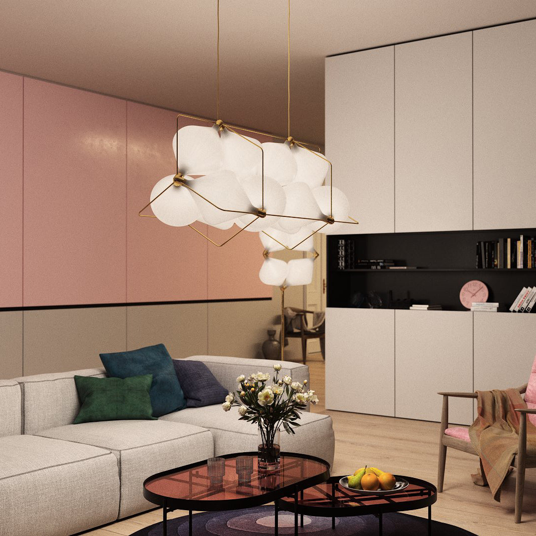 Stylish Clover Pendant Lamp - Modern 4-Leaf Clover Design Ceiling Light Fixture for Kitchen Island, Dining Room & Bedroom Decor