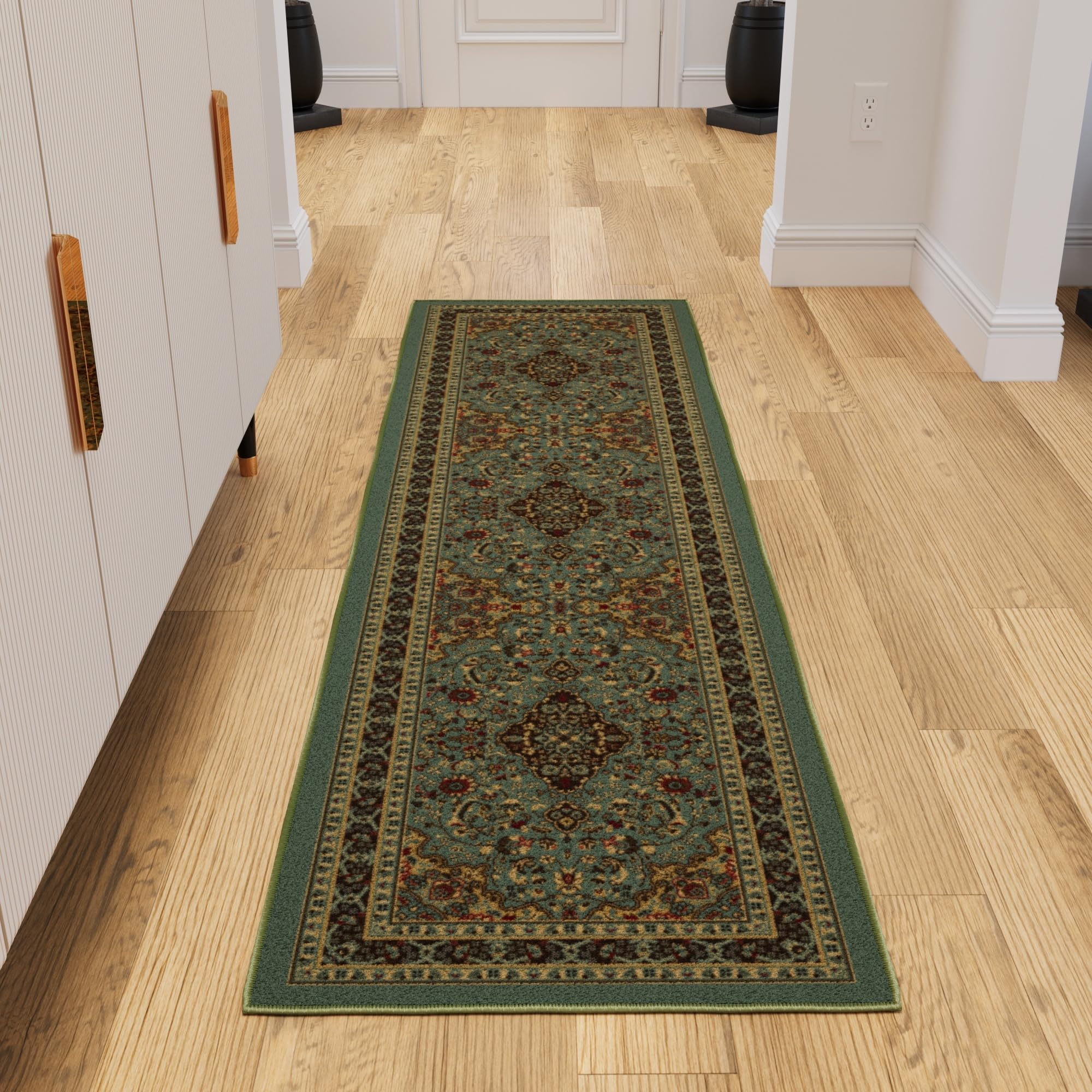 Ottomanson Non-Slip Hallway Runner Rug 1'10