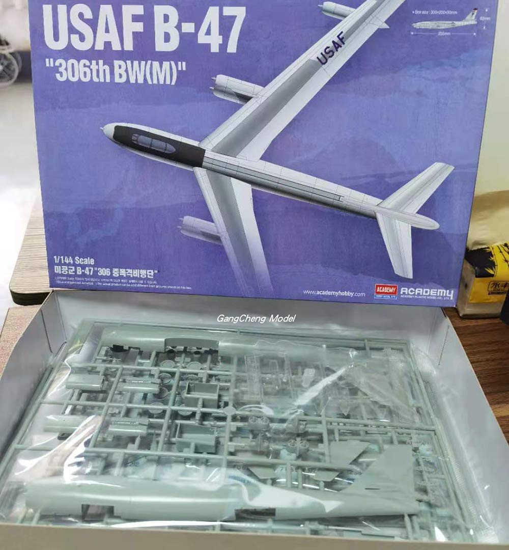 1/144 Scale USAF B-47 306th 8WM Bomber Plastic Model Kit - DIY Puzzle for Adults & Collectors - 9.7 x 9.2 Inch Display Aircraft - Perfect for Hobbyists, Gifts & Home/Office Decoration