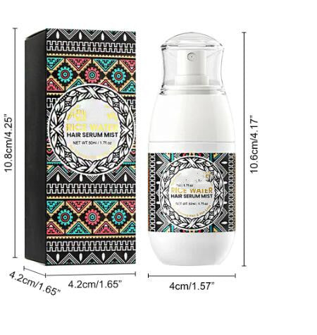 Rice Water Hair Growth Spray - Hydrating Scalp Treatment for Dry & Damaged Hair - Perfect for Daily Use & Hair Care Routine