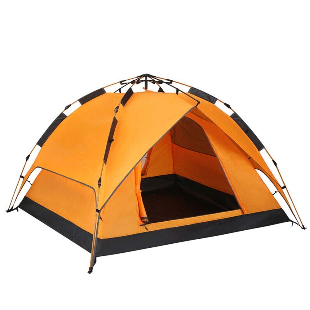 Instant Pop Up Waterproof Dome Tent for 3-4 People - Double Door Camping & Beach Tent for Backpacking, Fishing & Outdoor Adventures | Perfect for Family Camping, Beach Trips & Hiking