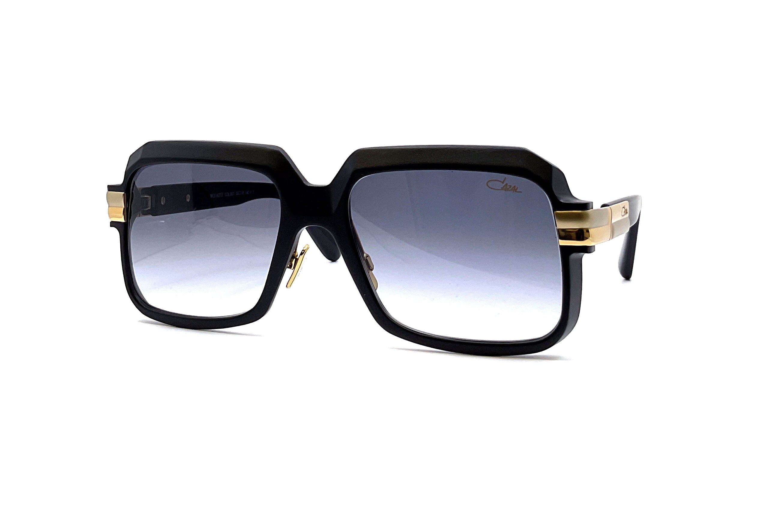 Cazal 607/3 ALU Sunglasses - Black/Gold Frame with UV Protection - Perfect for Outdoor Sports, Driving & Fashion Accessories