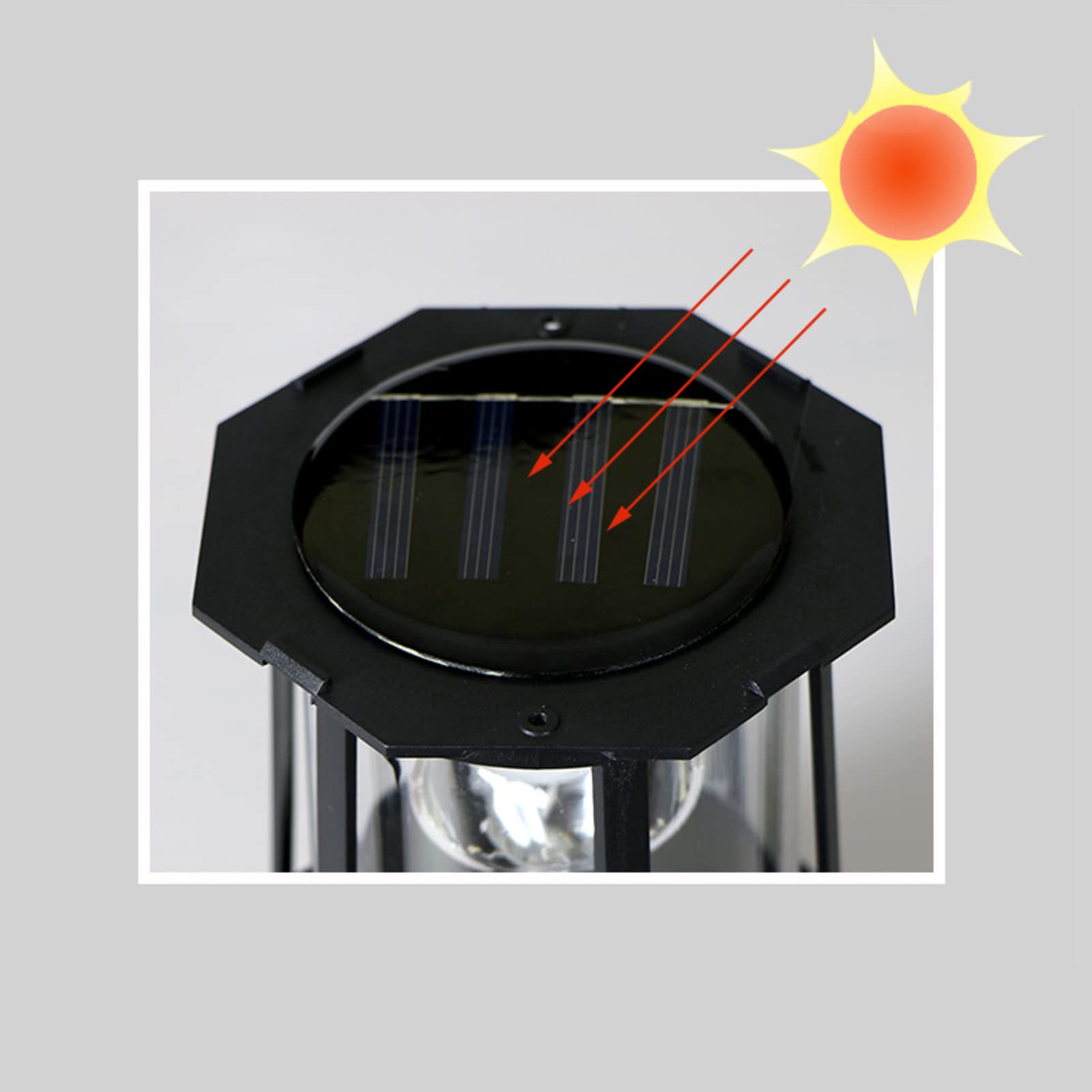 Solar Powered LED Lighthouse Light - 360 Degree Rotating Waterproof Outdoor Garden Decoration with Smoke Effect for Pathway, Patio & Courtyard | Perfect for Landscape Lighting, Backyard Decor & Nighttime Ambience