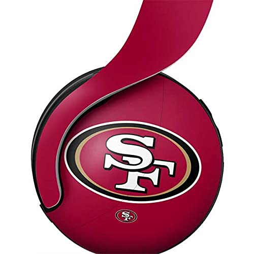 Official NFL San Francisco 49ers Gaming Skin Decal for PS5 Pulse 3D Wireless Headset - Large Logo Design | Customizable Protective Cover for Gaming Accessories & Headphone Protection