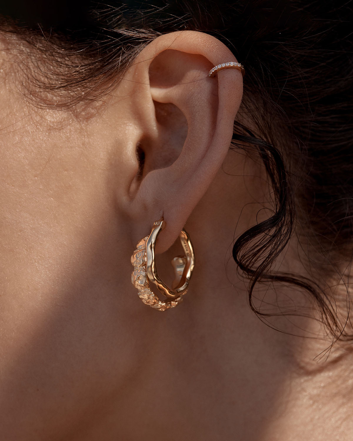 18K Gold Vermeil Lover Hoop Earrings for Women - Romantic Gift for Valentine's Day, Anniversary & Date Night Jewelry