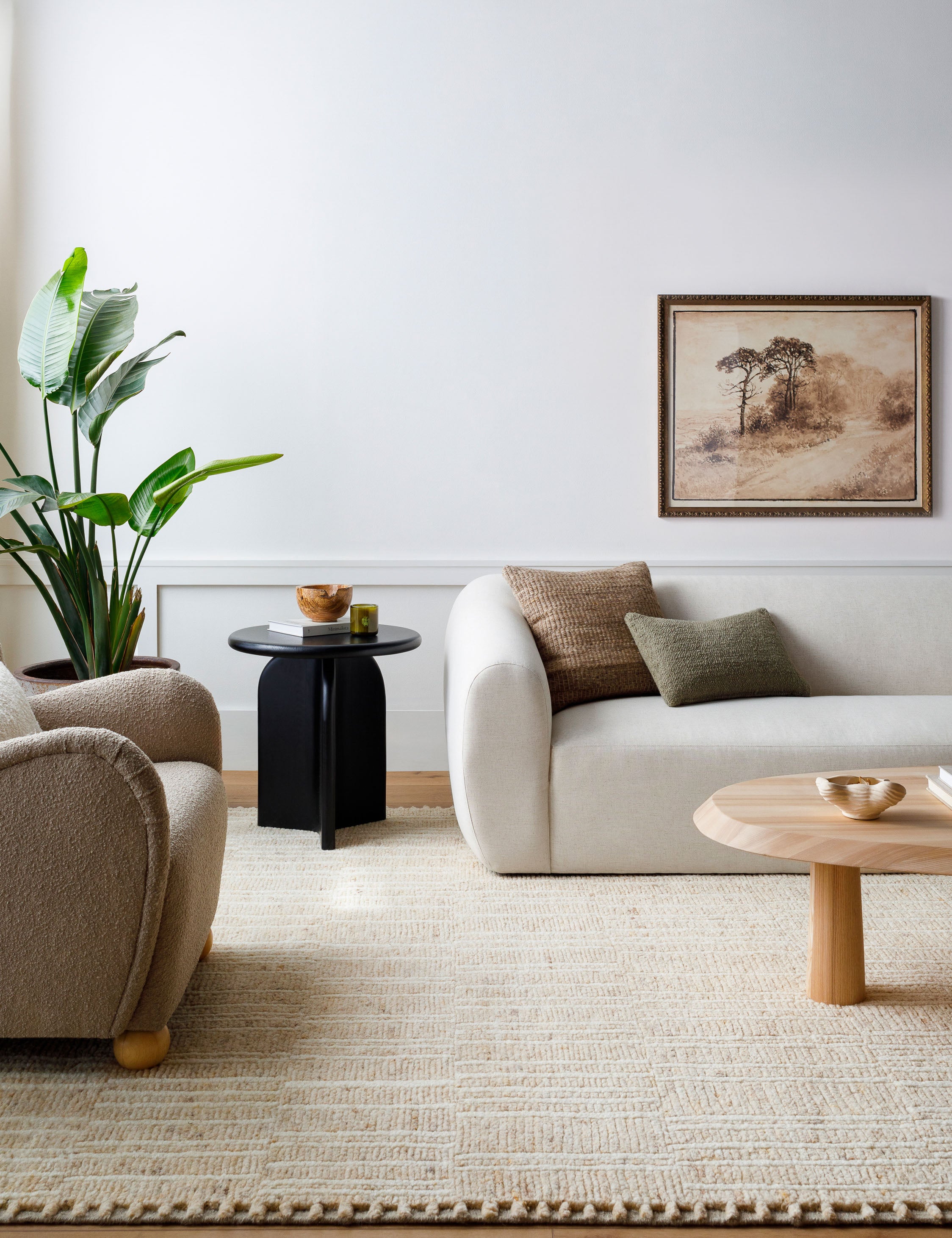 Davey Hand Knotted Wool Moroccan Style Rug by Becki Owens x Surya - Bohemian Chic Living Room Decor & Cozy Bedroom Accent