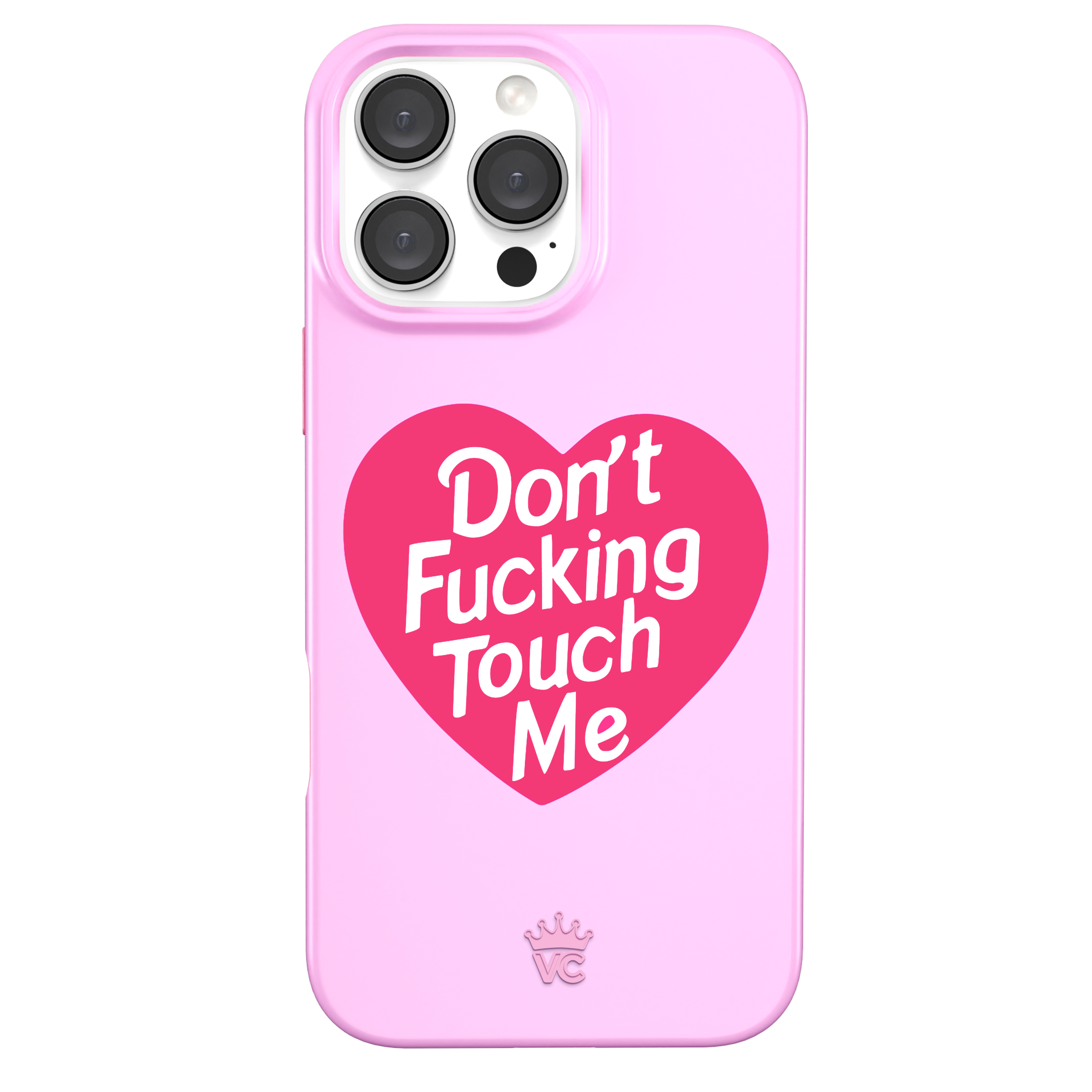 Don't Touch Me iPhone Case - Funny Protective Cover for iPhone 12/13/14/15 Pro Max - Perfect for Office, School & Everyday Use