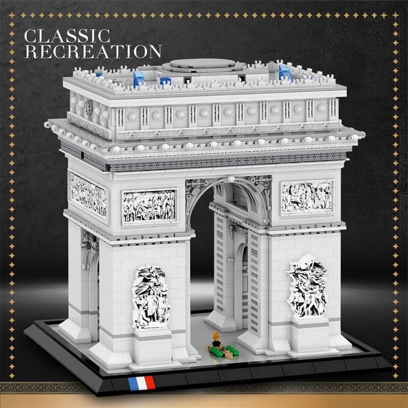 Reobrix 66024 Arc de Triomphe Building Blocks Set - 3D Architecture Model Kit for Adults & Teens - Perfect for Home Decor, Office Display & Collectors Gift Idea