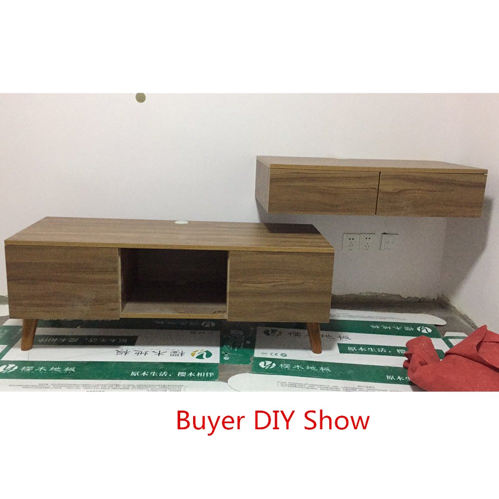 4 Pack Tilted Conical Walnut Wood TV Stand Legs - 10cm Height for DIY Sofa, Ottoman, Bed, Cabinet & Furniture - Perfect for Home Theater, Living Room & Bedroom Decor