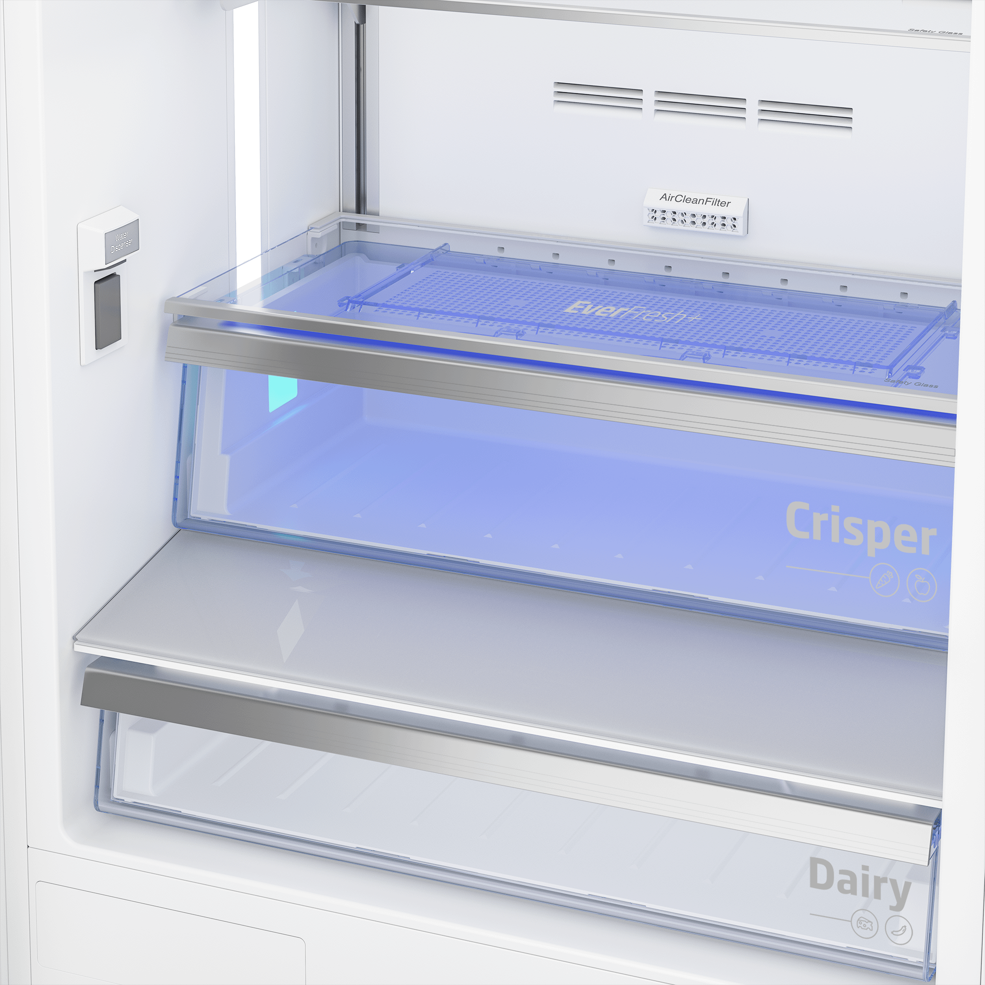 Beko BBBF3019WE 30 Inch Bottom Freezer Built-In Refrigerator - Energy Efficient Stainless Steel Kitchen Appliance for Modern Homes & Restaurants