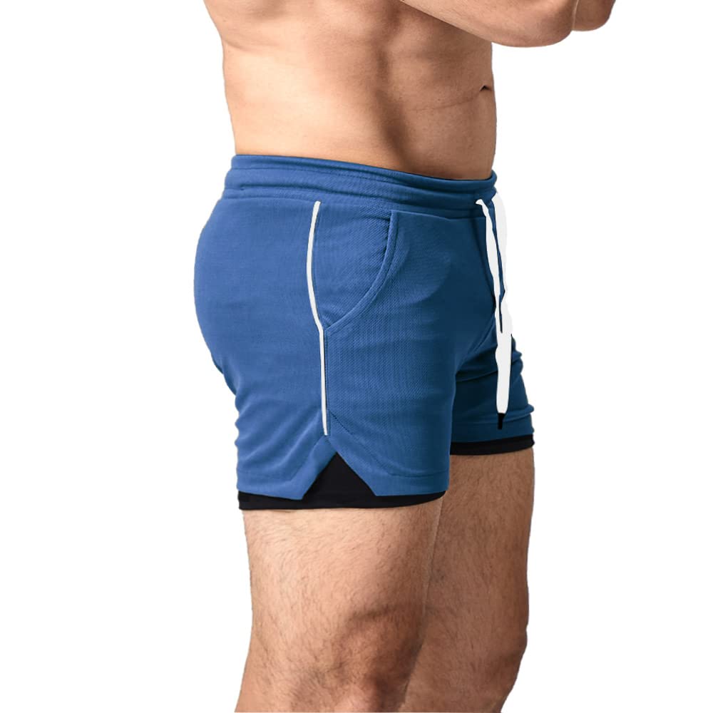 EVERWORTH Men's 2-in-1 Workout Shorts 5