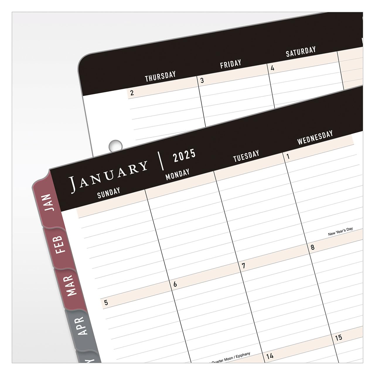 FranklinCovey 7 Habits Two Page Per Day Ring-Bound Planner 2025 (Classic Edition, January - December) - Daily Productivity Organizer for Goal Setting & Time Management - Perfect for Professionals, Students & Entrepreneurs