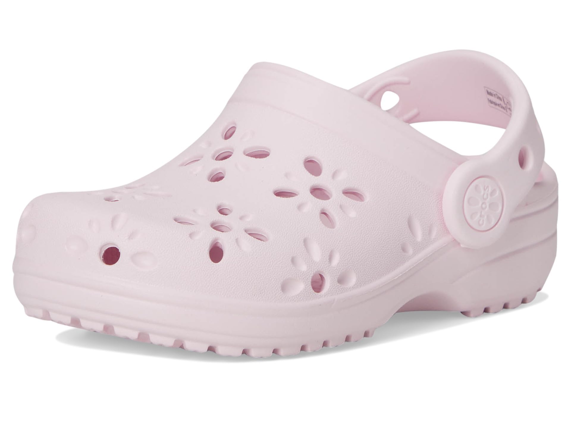 Crocs Unisex Kids Classic Clogs with Floral Cut-Out Design - Comfortable Lightweight Slip-On Shoes for Toddlers | Perfect for Playtime, Beach & Outdoor Activities