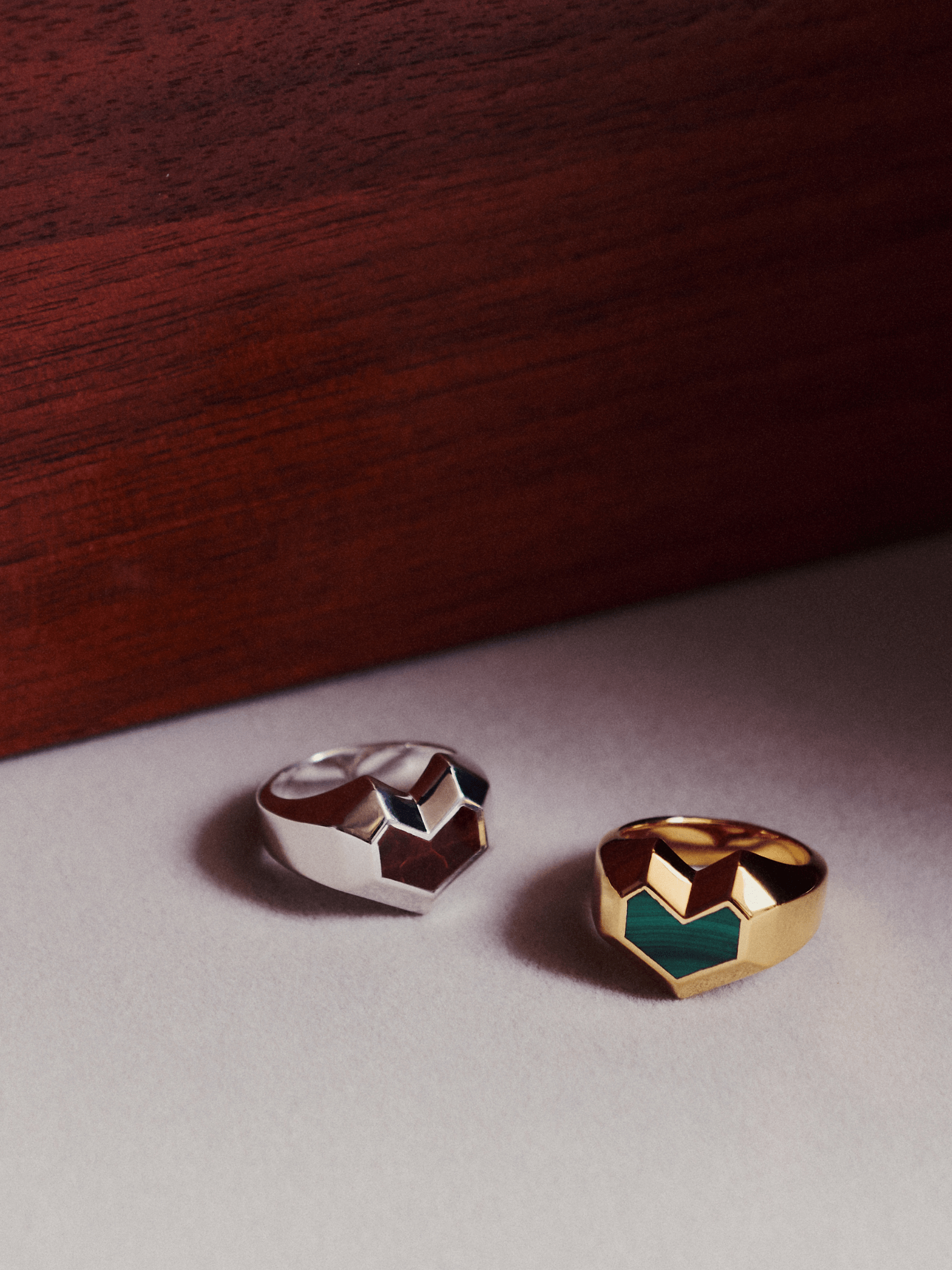18K Gold Plated Malachite Ring for Women - Elegant Daryl Jewelry Gift for Birthday, Anniversary & Special Occasions