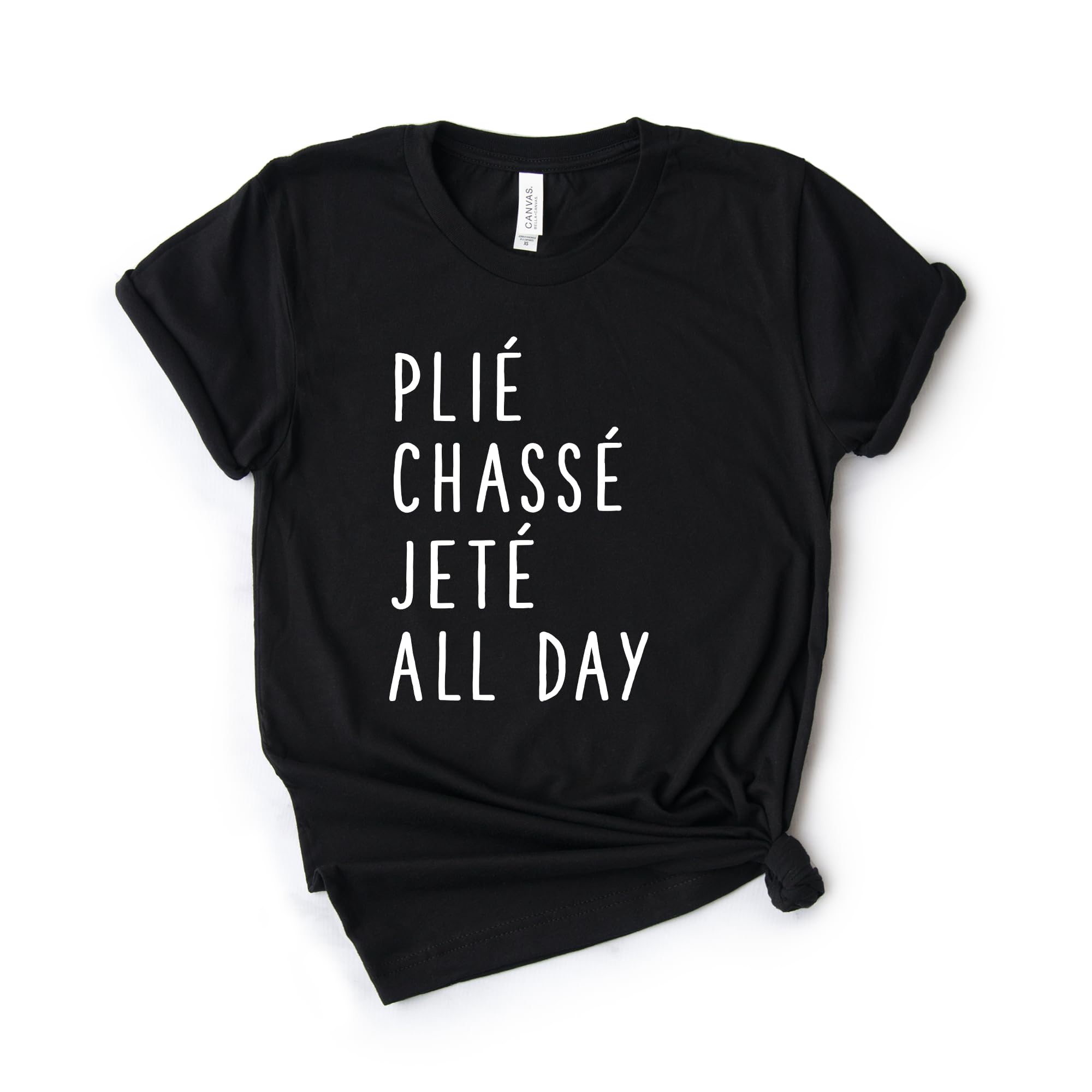 Plié Chasse Jete Ballet Dance Shirt - Softstyle Unisex T-Shirt for Ballerinas & Dancers - Perfect Gift for Dance Lovers - Great for Ballet Class, Rehearsals & Dance Performances