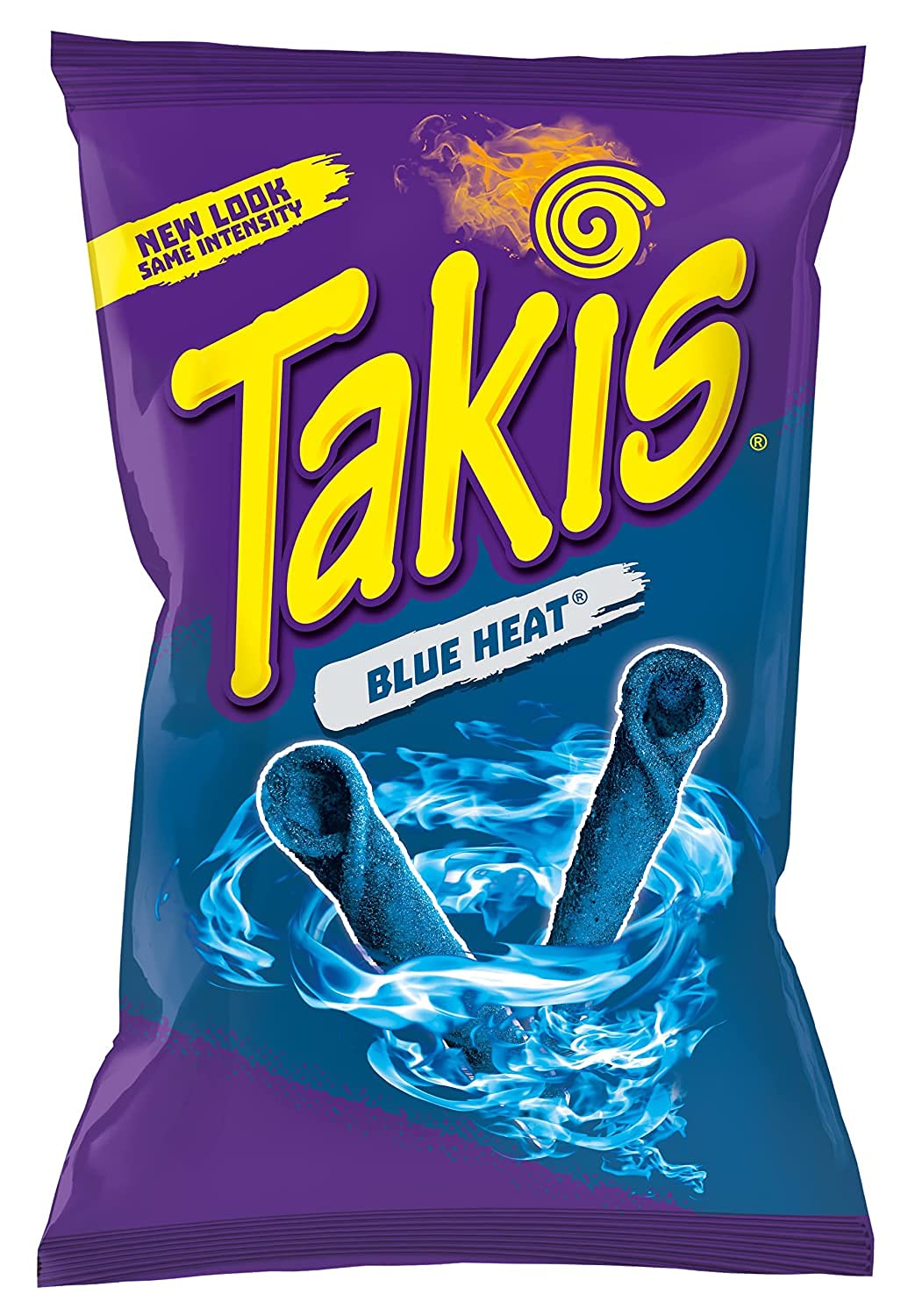 Takis Blue Heat 4oz Hot Chili Pepper Tortilla Chips - 20 Count Pack - Spicy Snacks for Parties, Movie Nights & Game Day