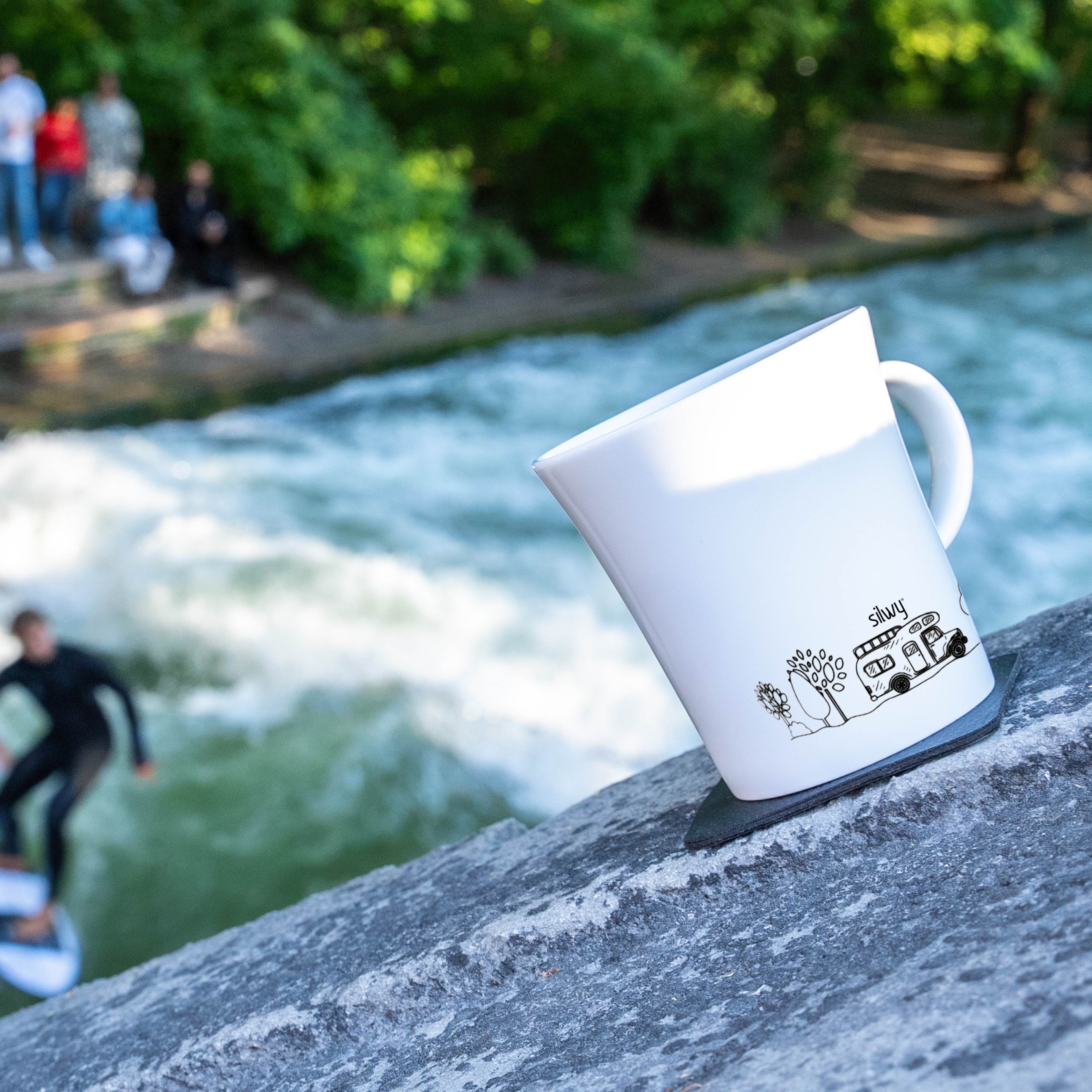 Magnetic Porcelain Mugs for Camping - Durable & Lightweight Coffee Cups for Outdoor Adventures, Hiking & Travel
