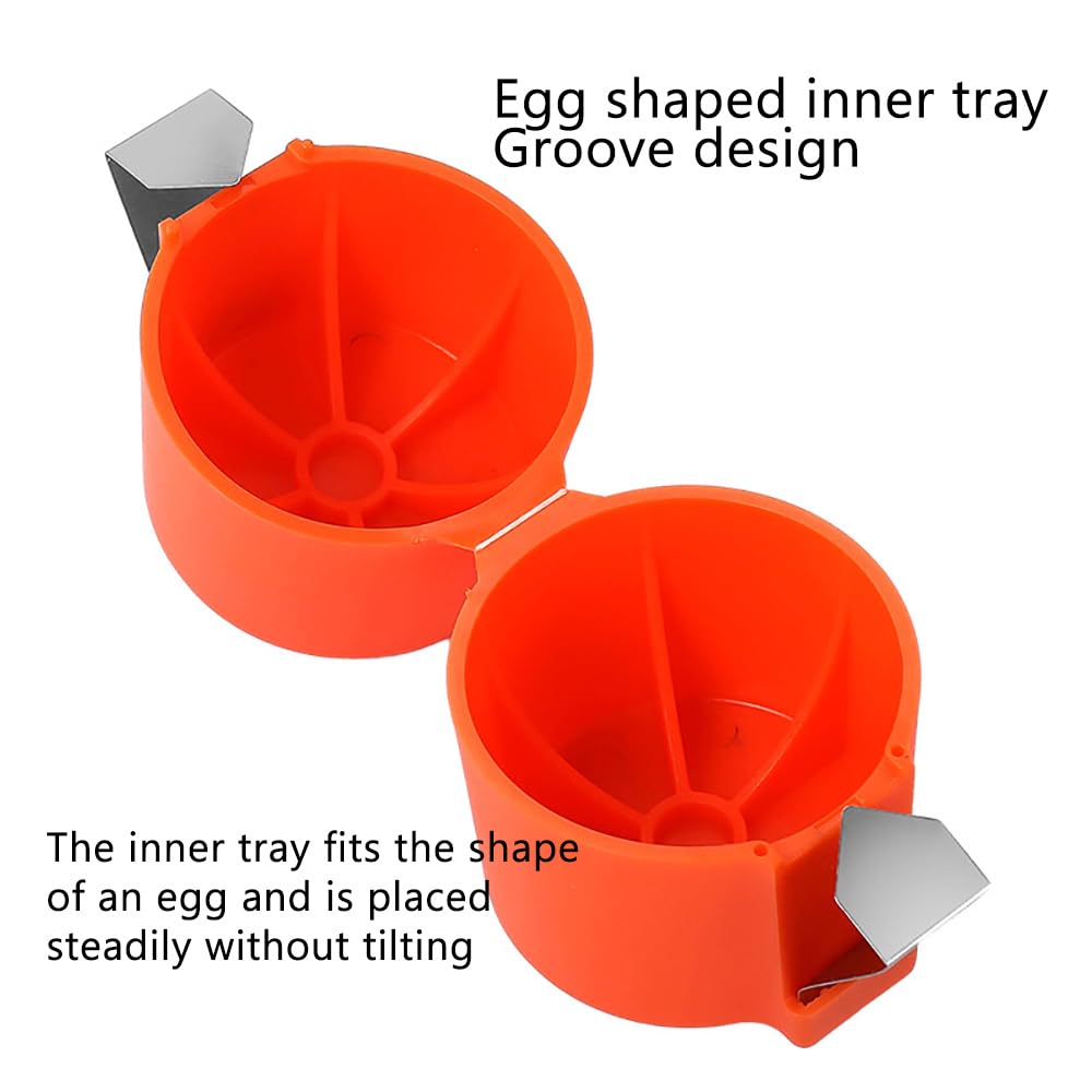 2024 Upgraded Egg Shell Opener & Cracker Tool - 3pcs Pink Multifunctional Cube Egg Separator for Raw Eggs | Effortless Handheld Kitchen Gadget | Perfect for Baking, Cooking & Breakfast Prep
