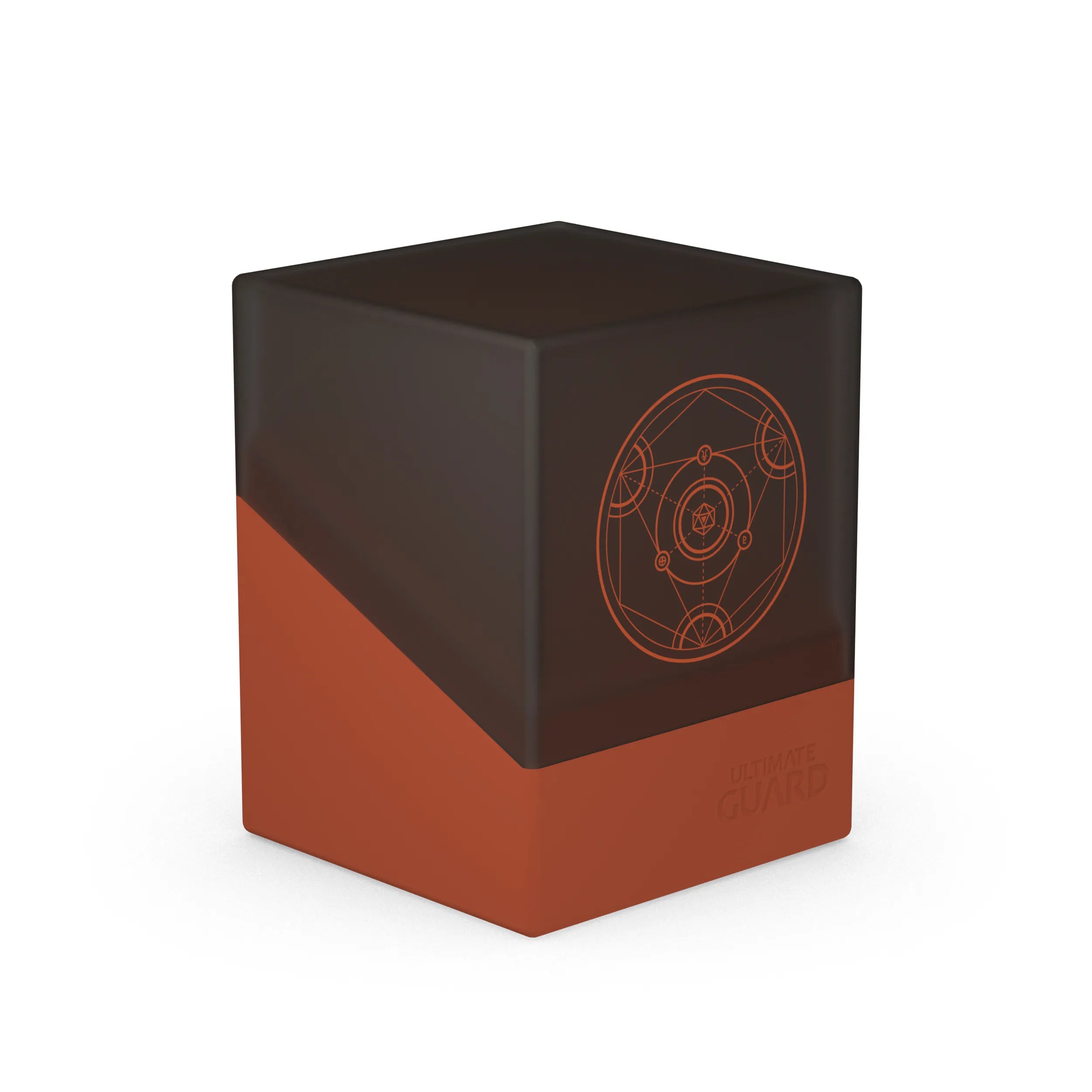 Druidic Secrets Boulder 100+ Deck Box - Dark Orange Storage for Magic: The Gathering & Trading Cards | Perfect for Game Nights & Travel