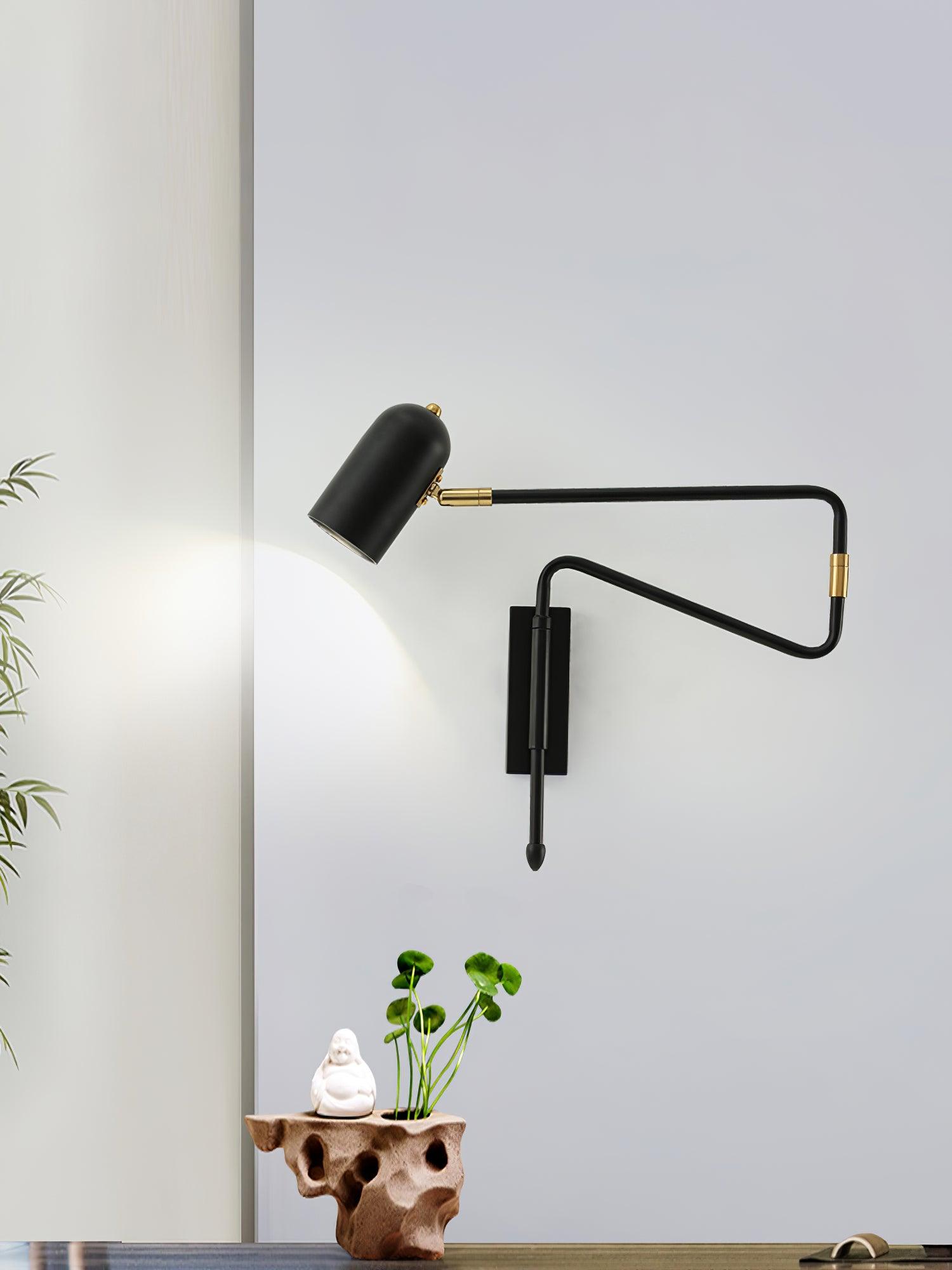 Adjustable Arm Reading Wall Lamp - Dimmable LED Light for Bedroom, Study & Office - Perfect for Night Reading, Working & Relaxing