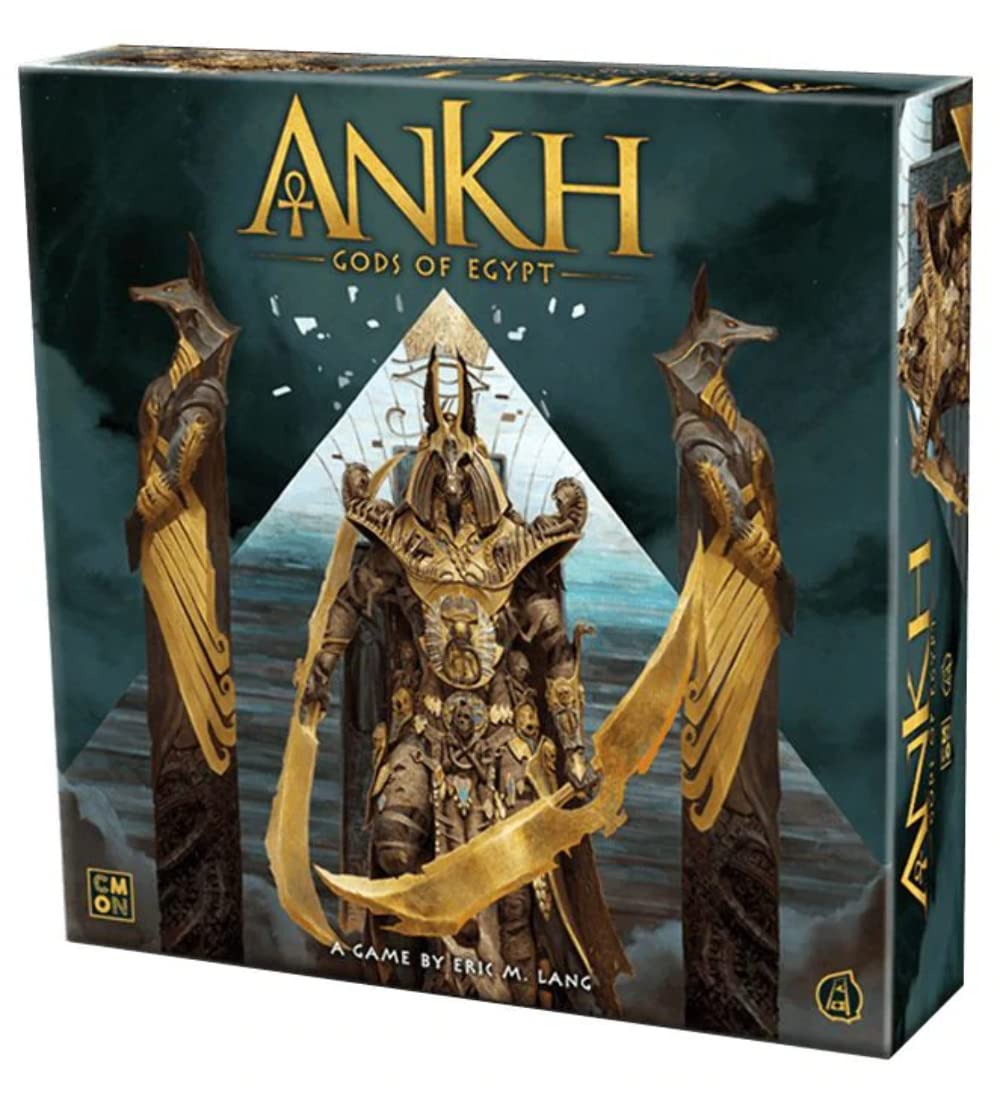 Ankh: Gods of Egypt Board Game by CMON | Strategy Game for Teens & Adults (Ages 14+) | 2-5 Players | 90 Min Playtime | English Version | Perfect for Family Game Nights & Strategy Lovers