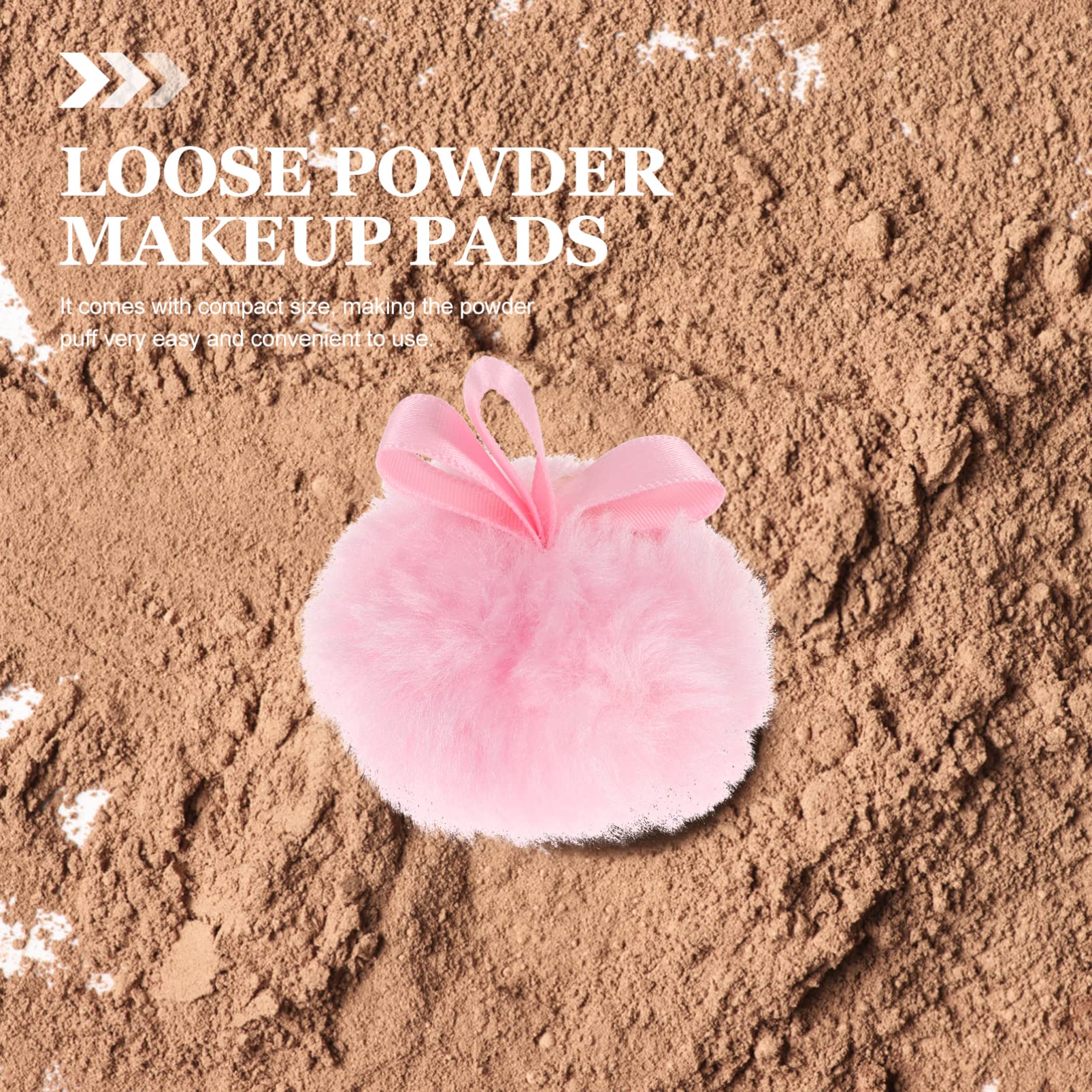 FOMIYES 6-Piece Cotton Powder Puff Set for Makeup - Soft Blending Sponge for Foundation, Blush & Powder - Mini Beauty Tools for Face & Body Makeup - Perfect for Travel & Professional Makeup Kits
