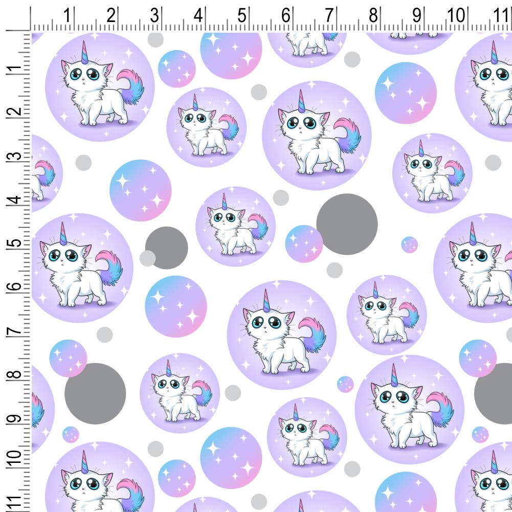 Premium Cat Unicorn Gift Wrap Paper Roll - Fun Birthday & Holiday Wrapping Paper for Kids, Christmas, Valentine's Day Gifts - 24in x 10ft
