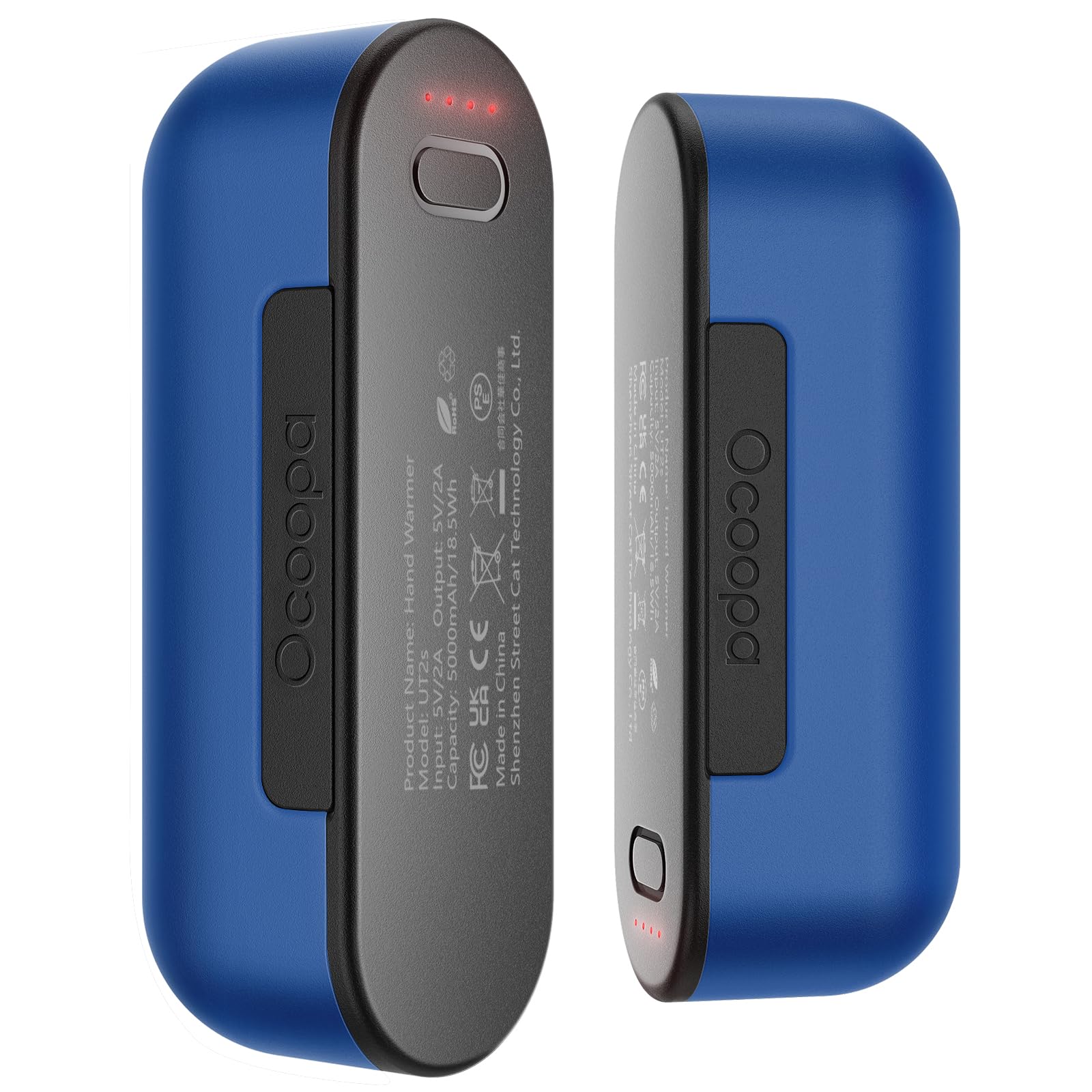 OCOOPA Rechargeable Hand Warmers 2 Pack - 10000mAh USB-C Portable Charger with 4 Heat Settings up to 136°F - Magnetic Electric Hand Warmer for Raynaud's, Golf, Hiking, Camping & Winter Outdoor Activities - Perfect Tech Gift for Men & Women (UT2s MagTwins)