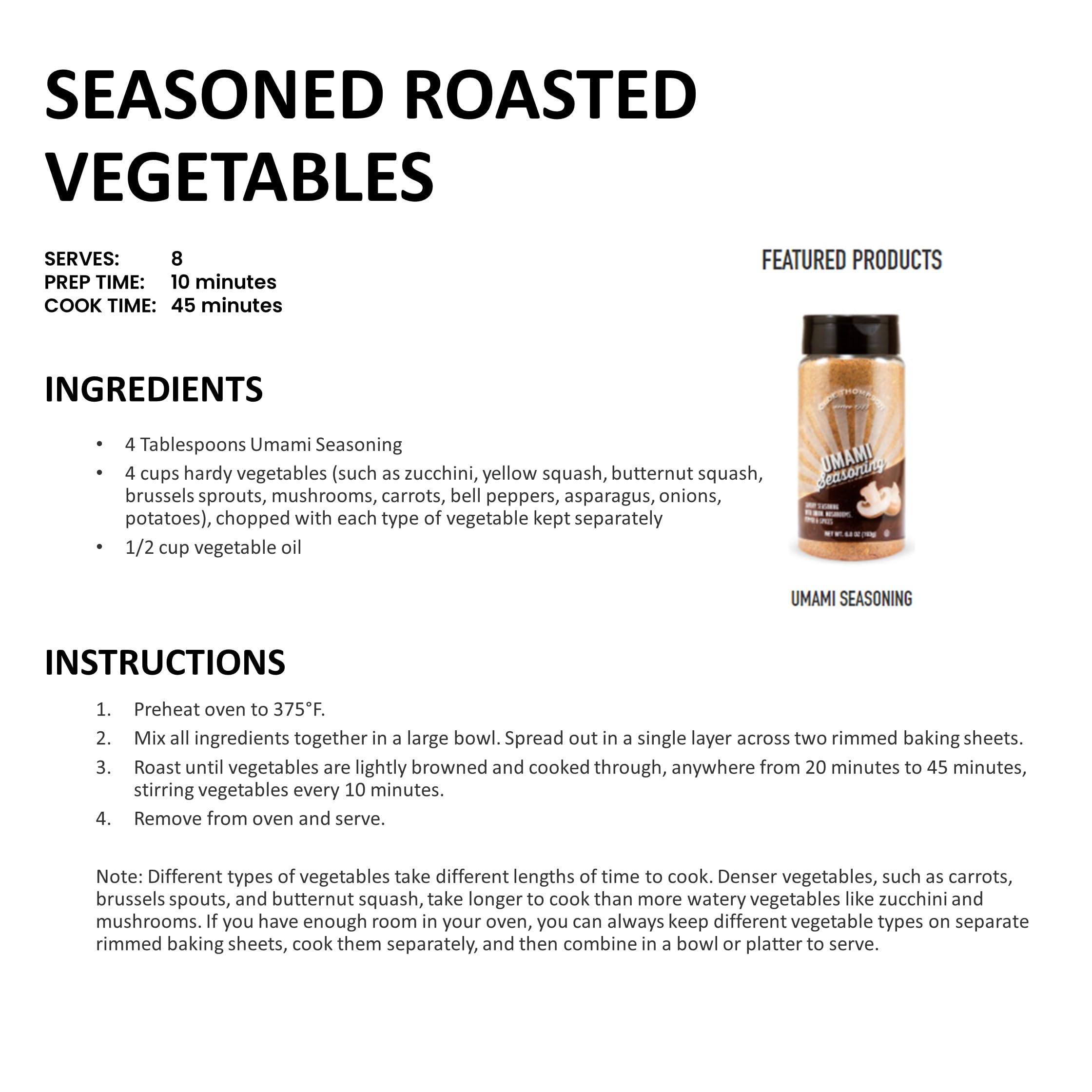 Olde Thompson Umami Seasoning - Savory Mushroom Blend with Onions & Peppers, 6.8 oz | Perfect for Grilling, Roasting & Enhancing Soups & Stews