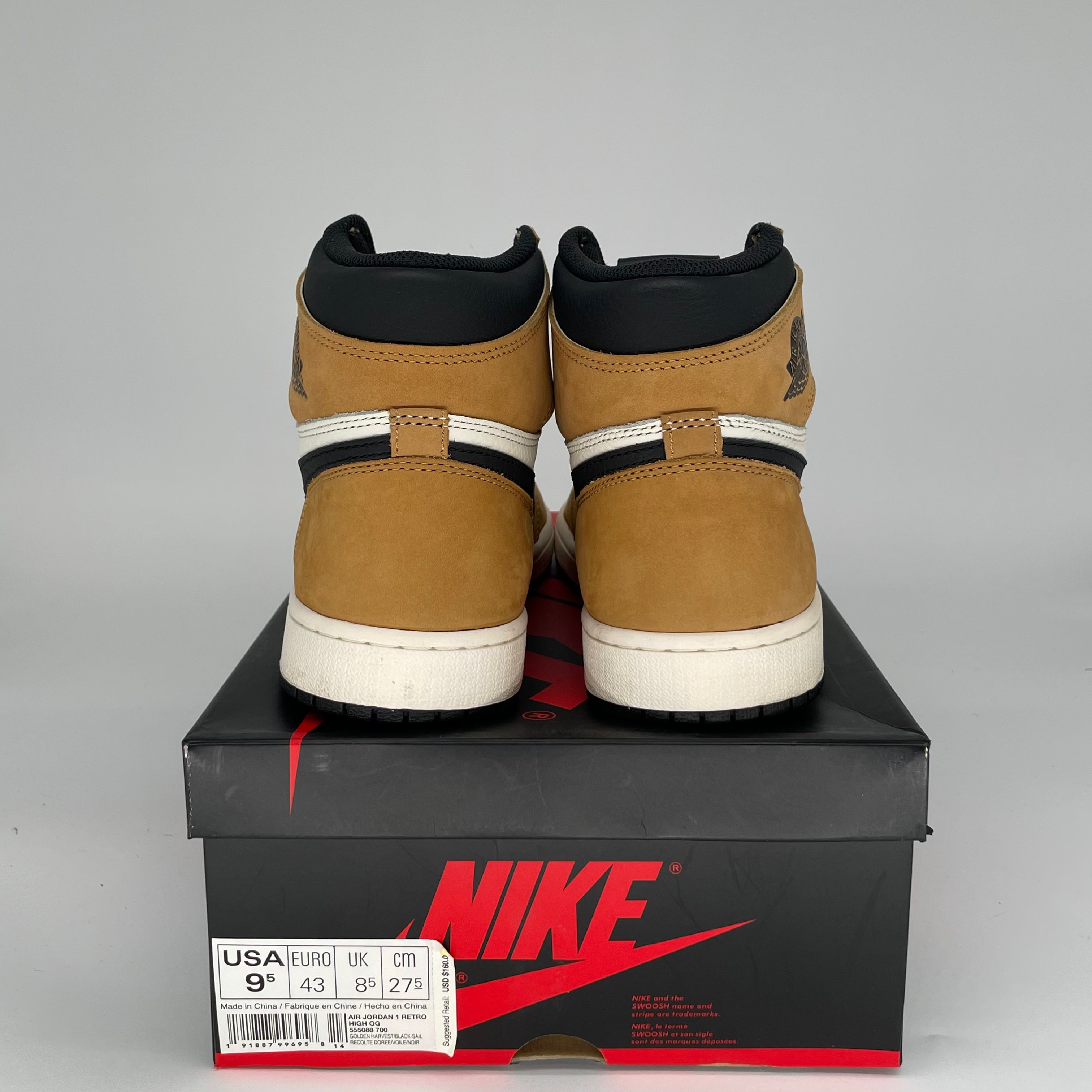 AIR JORDAN 1 ROOKIE OF THE YEAR Retro Basketball Shoes - Men's Size 9.5 (555088-700) - Perfect for Sneaker Collectors & Streetwear Fashion