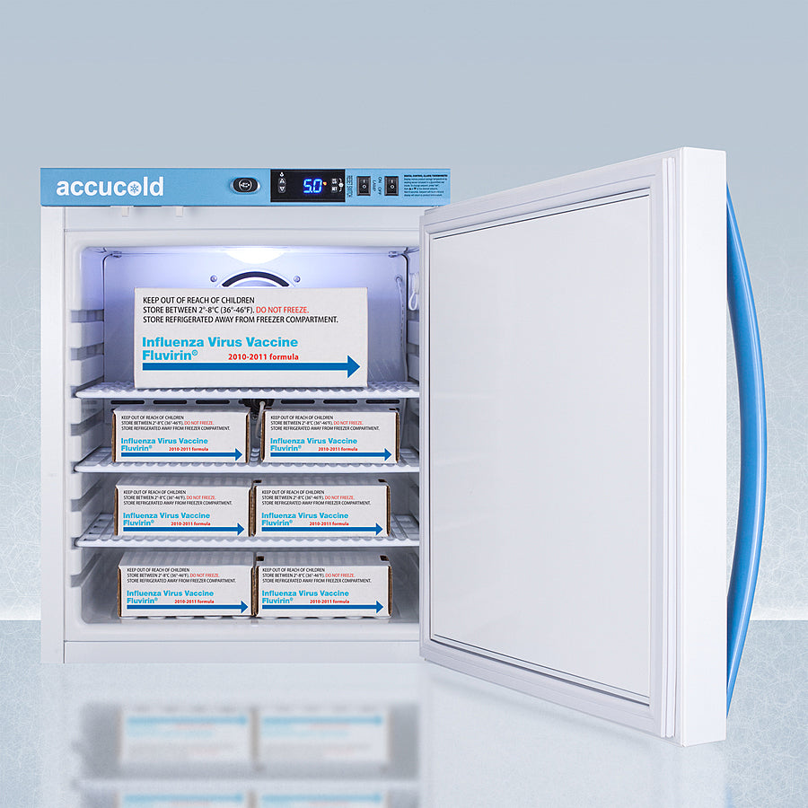 Accucold 1 Cubic Foot Compact Vaccine Refrigerator ARS1PVDL2B - Portable Medical Fridge for Vaccines, Medications & Laboratory Use