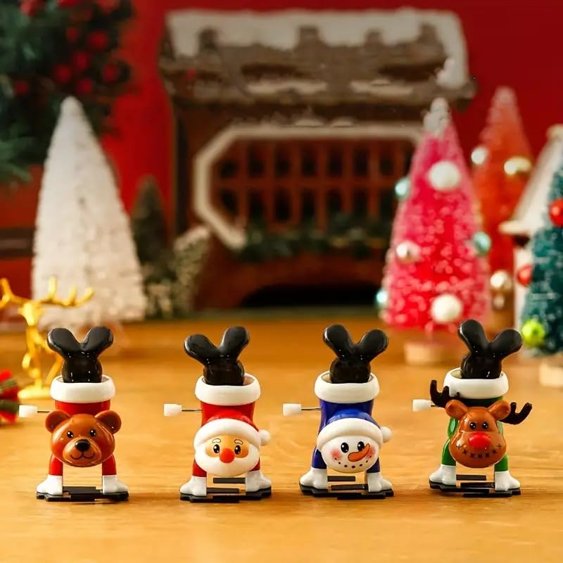 Christmas Wind Up Toys - Fun Clockwork Walking Snowman & Tree for Xmas Stocking Stuffers | Holiday Party Favors & Goodie Bag Fillers | Perfect for Christmas Gifts, Decorations & Kids Playtime