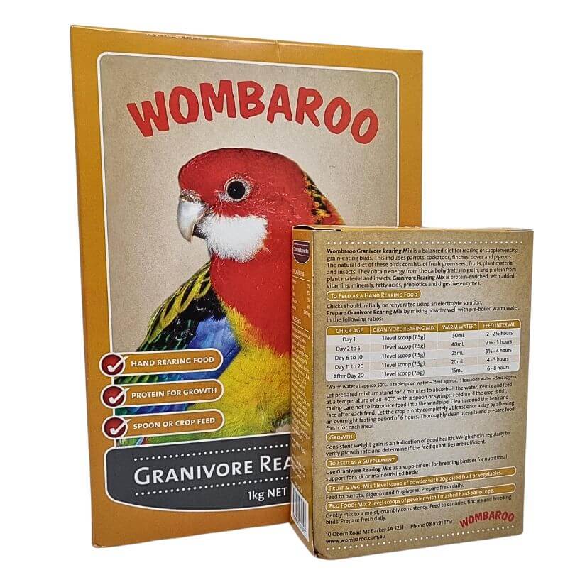 Wombaroo Granivore Rearing Mix - Premium Bird Food for Finches, Canaries & Small Birds | Perfect for Aviary, Breeding & Daily Feeding